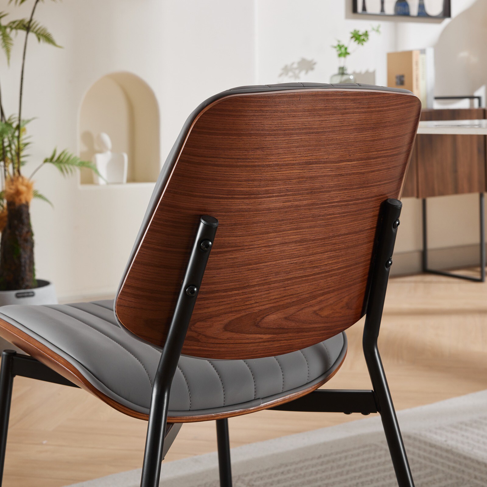 Hrinhom HC-N7016-GRAY PU Dining-Chairs - View #7