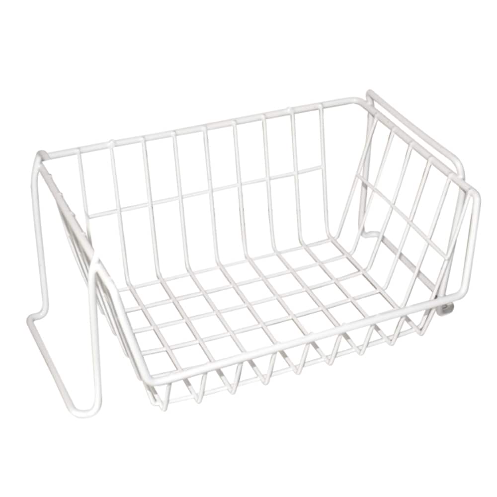 Style Selections 13.58-in W x 5.31-in H 1-Tier Under-shelf Metal Under-shelf  Basket in the Cabinet Organizers department at