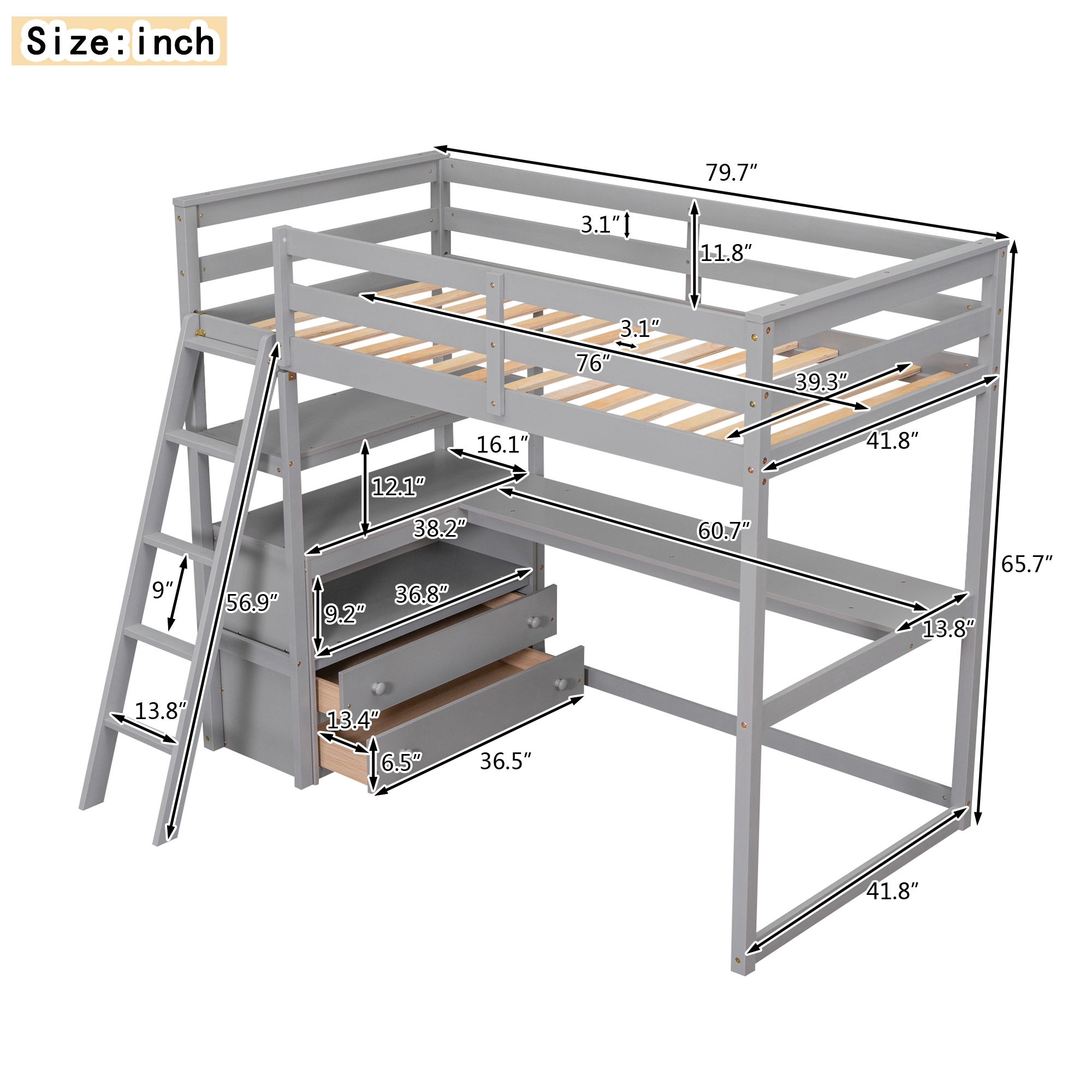 Qualler BWM000803E Bunk-Beds - View #12