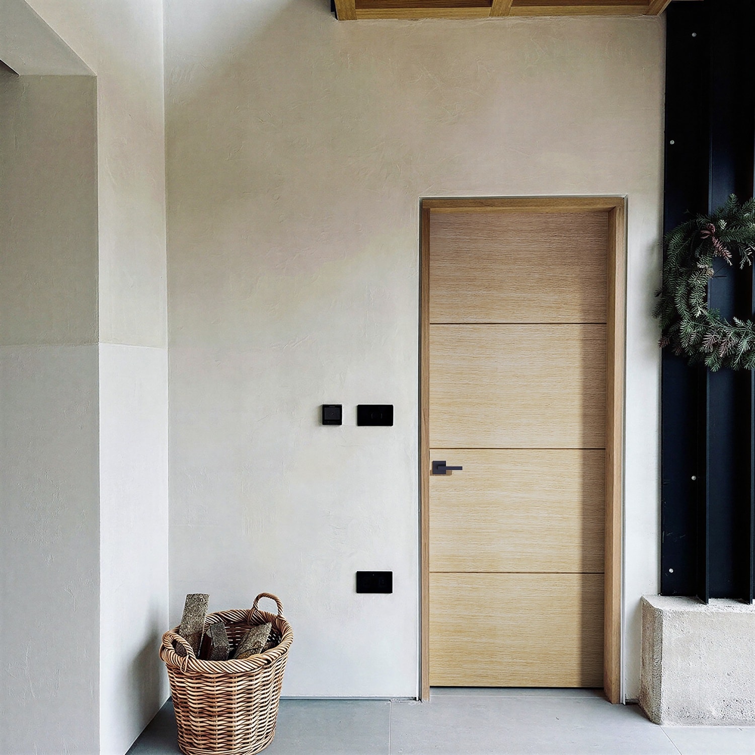 ETO DOORS Brentwood 28 in. x 80 in. No Bore Solid Hybrid Core White Oak ...
