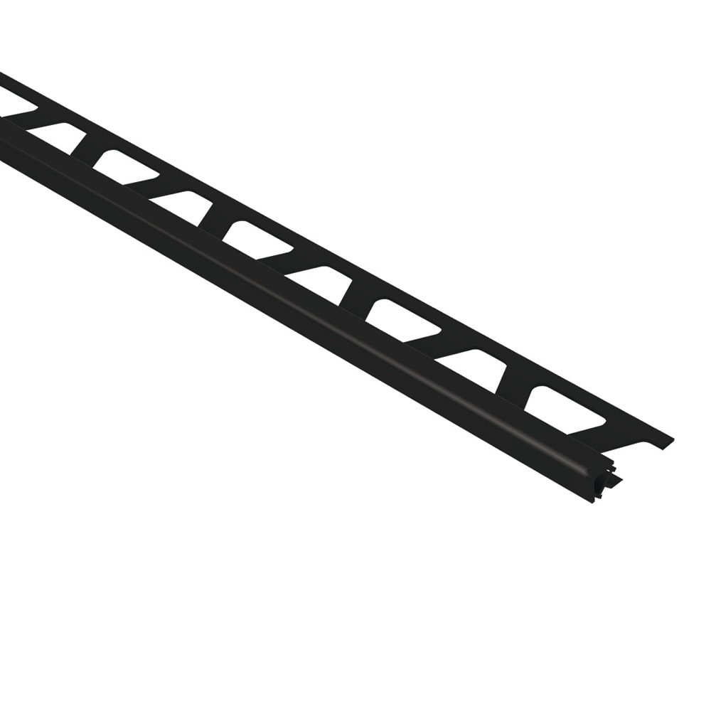 Schluter Systems PQ125GS Quadec 0.5-in W x 98.5-in L Black PVC Square edge Tile Edge Trim