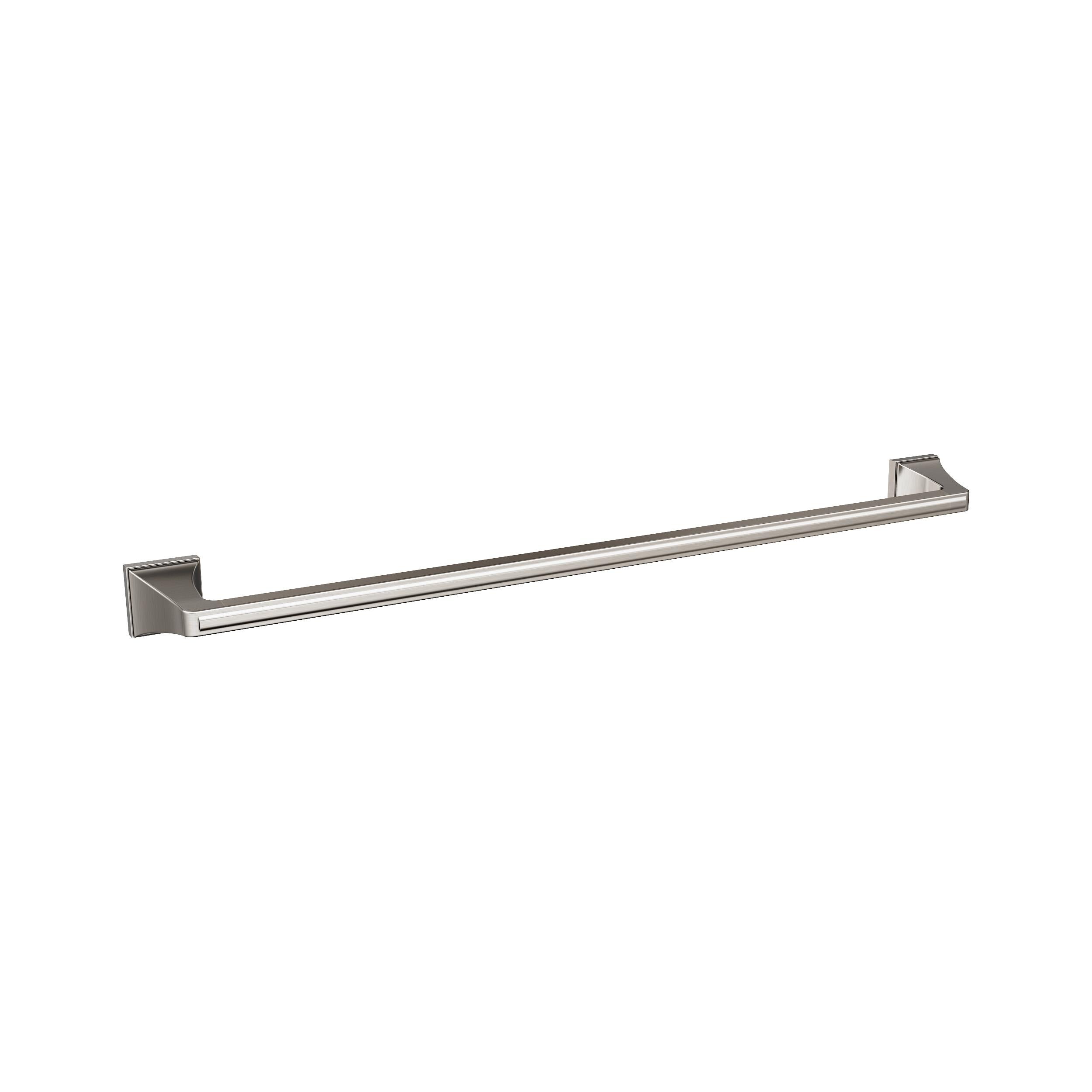 Amerock BH36024G10 Mulholland 24-in Brushed Nickel Wall mount Single Towel Bar