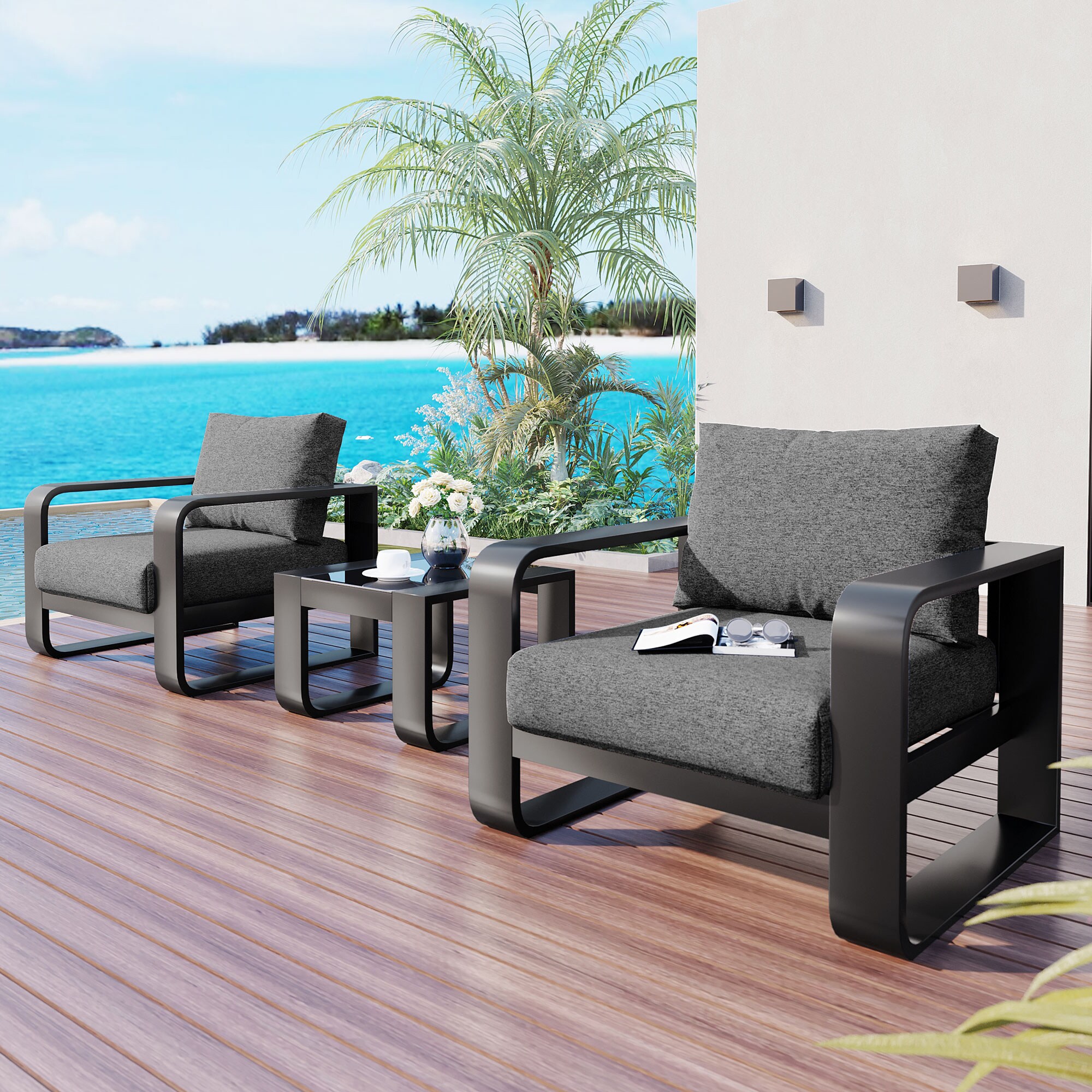 Gaierptone CRXSYX2RGFB Patio-Conversation-Sets - View #4