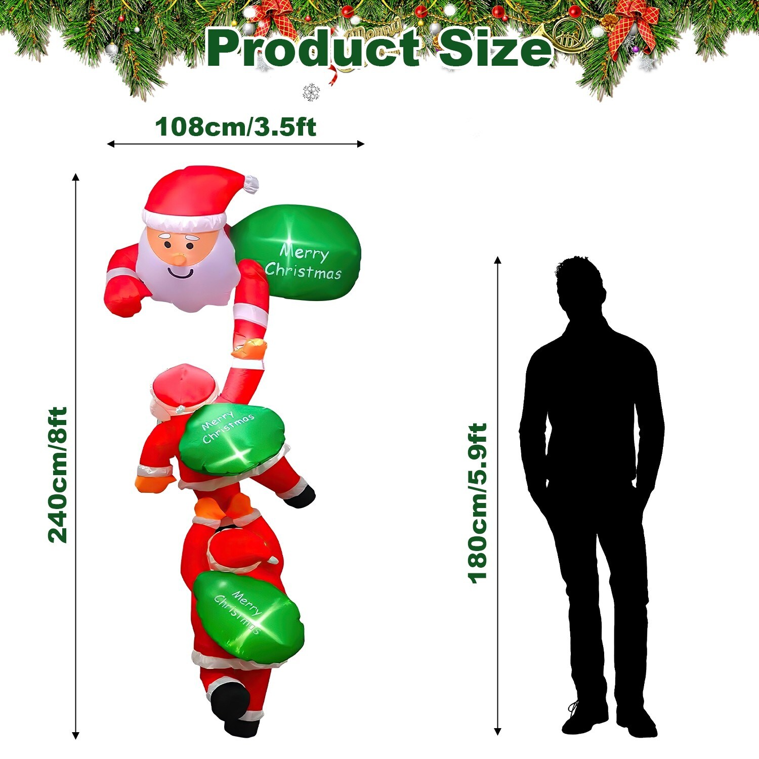 VEELIKE 75445564-ZNSY Outdoor-Christmas-Decor - View #2