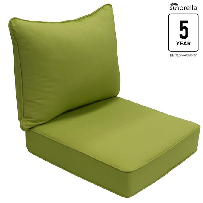 Allen Roth Sunbre Spect Kiwi Deep Seat Cus In The Patio Furniture Cushions Department At Com - Allen Roth 1 Piece Green Deep Seat Patio Chair Cushion