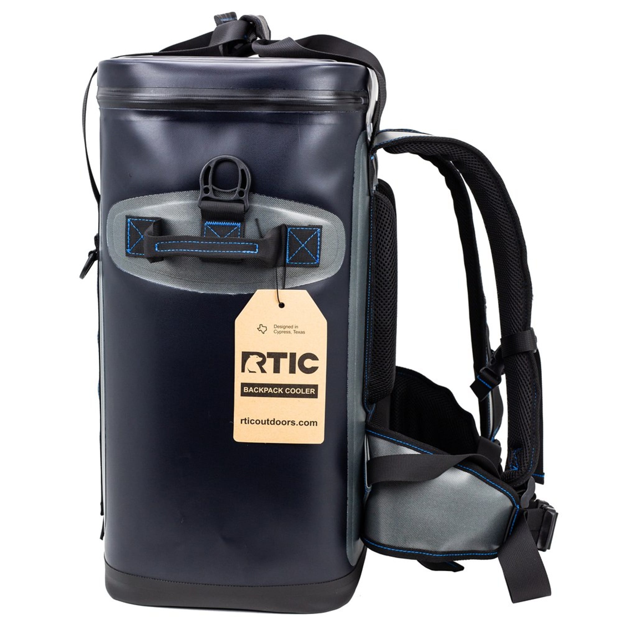 RTIC 24 Can Backpack Cooler, Blue / Grey