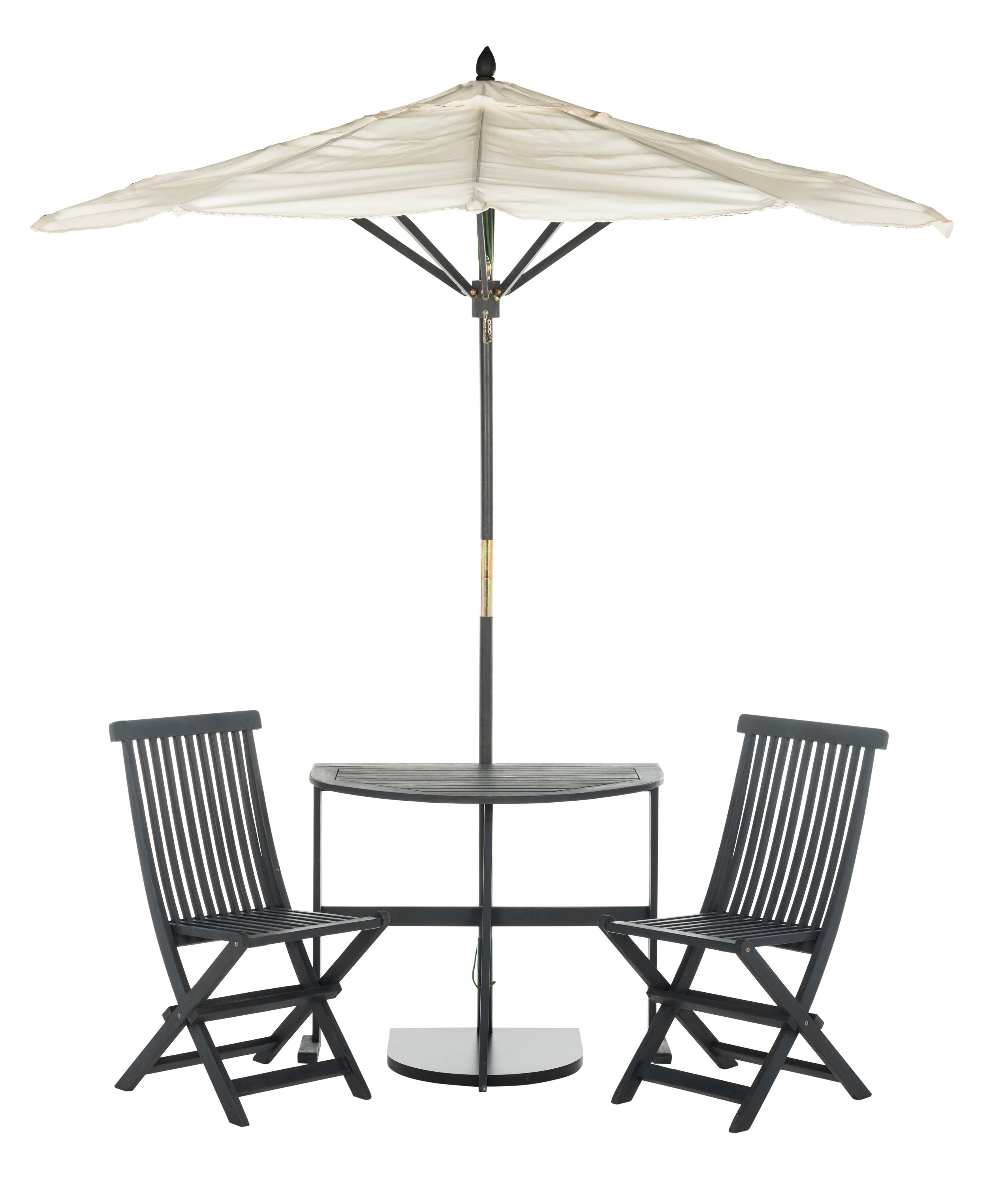 Safavieh PAT6750A Evert 4-Piece Gray Patio Dining Set