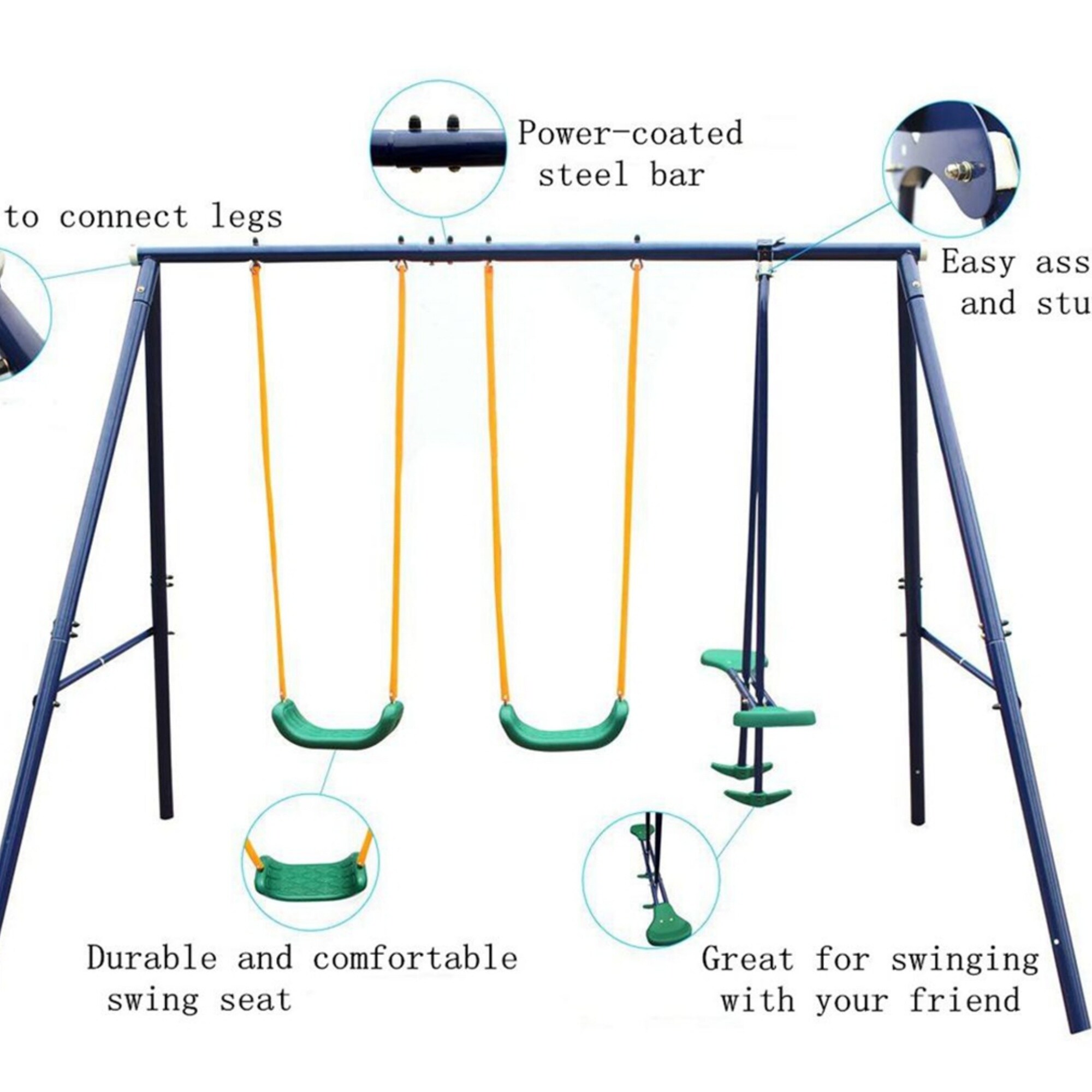 Runesay SS-9 Playset-Swings - View #4