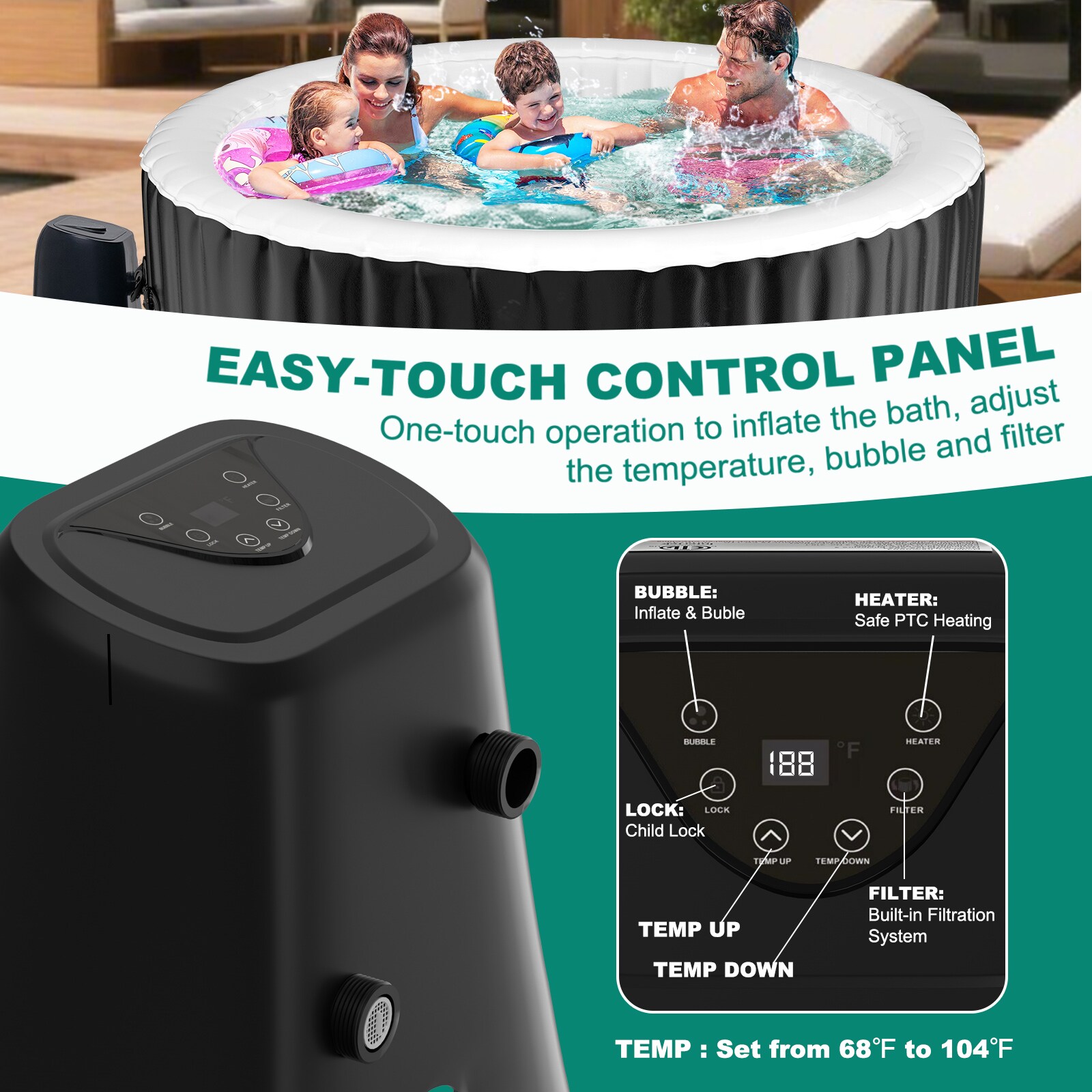 MOONCOOL TUB-Y4L-A1-LS03 spas - View #5