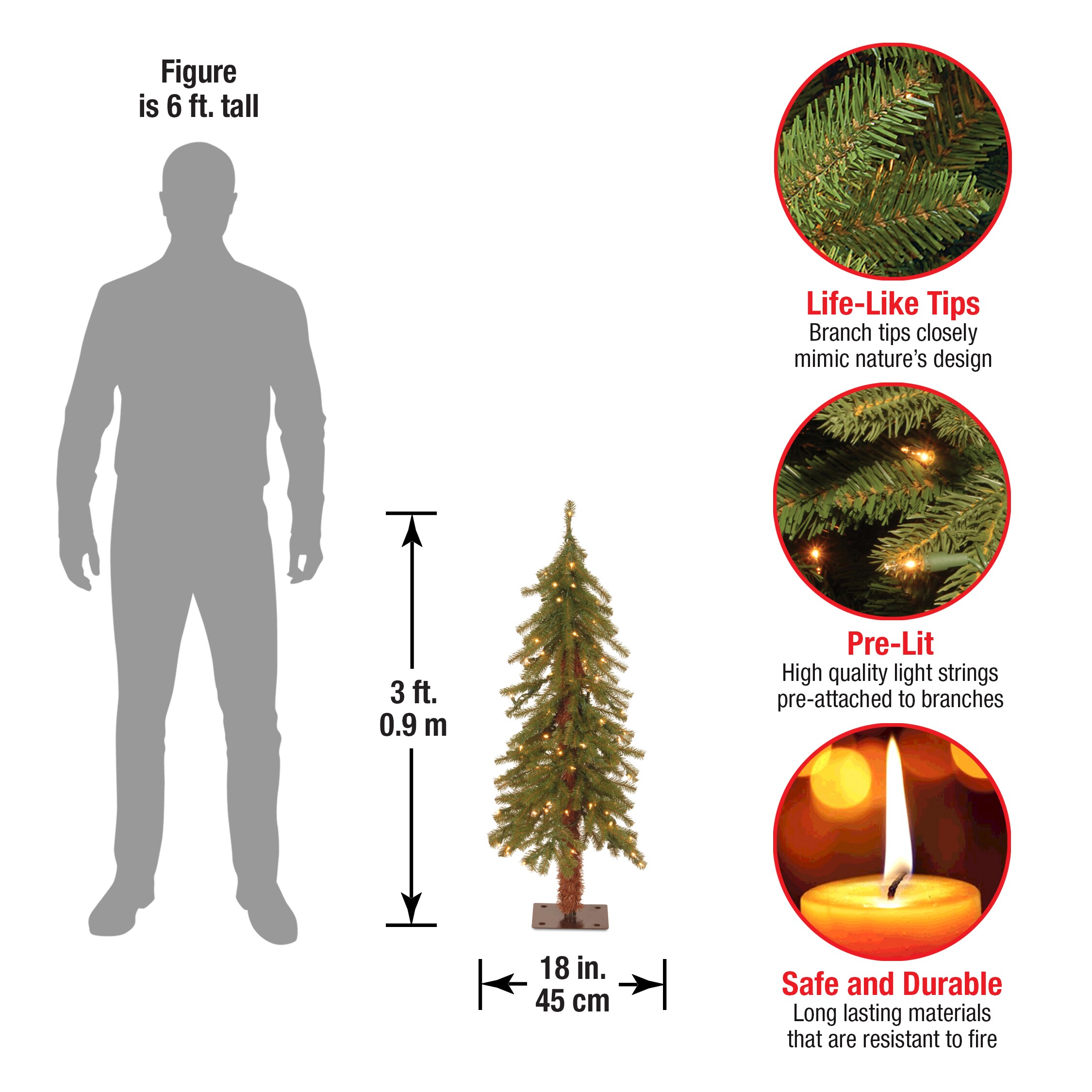 National Tree Company CED7-30LO-S Artificial-Christmas-Trees - View #5