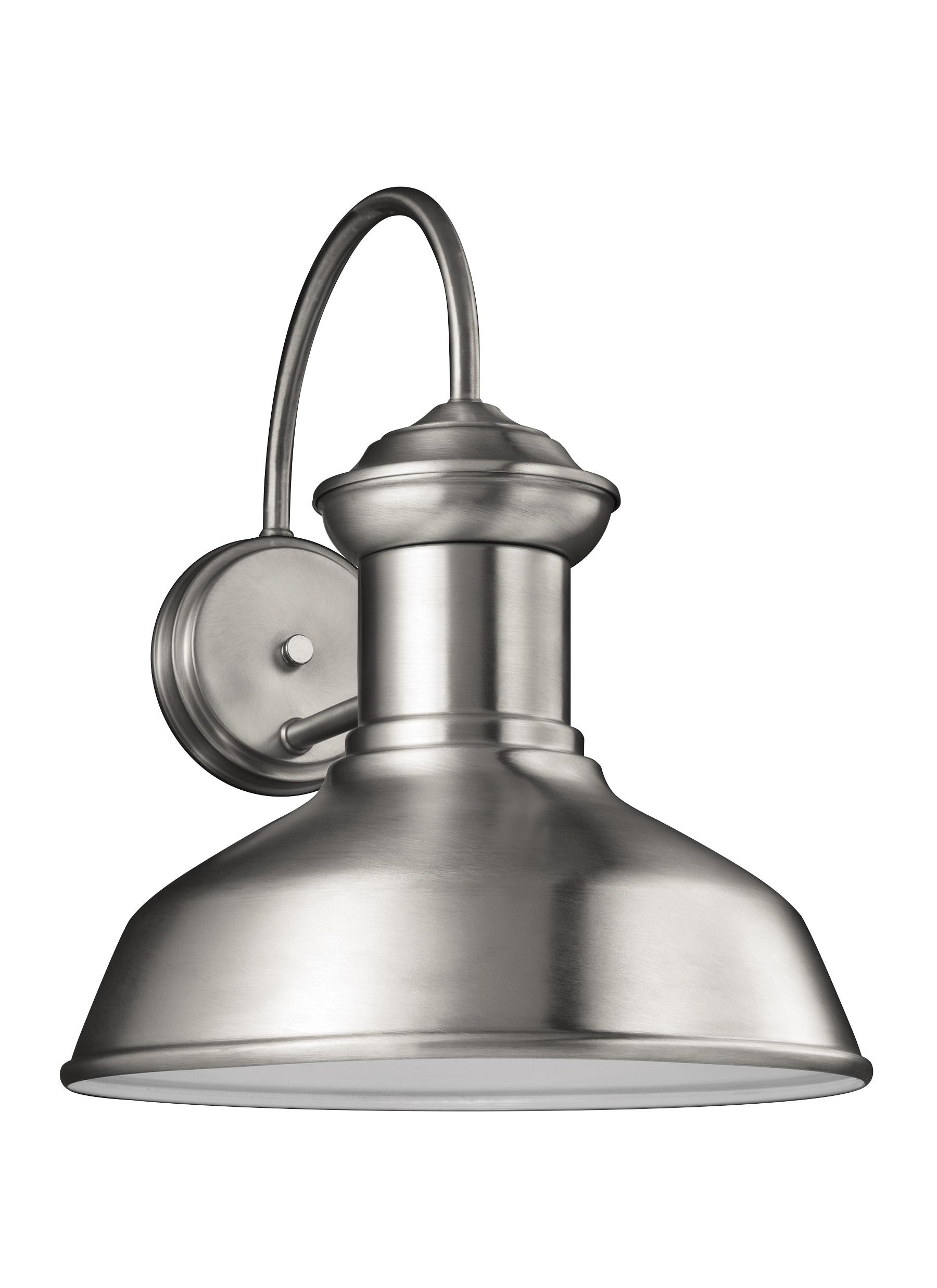 Generation Lighting 8647701-04 Fredricksburg 1 -Light 15.88-in H Satin Aluminum Hardwired Dark Sky Outdoor Wall Light