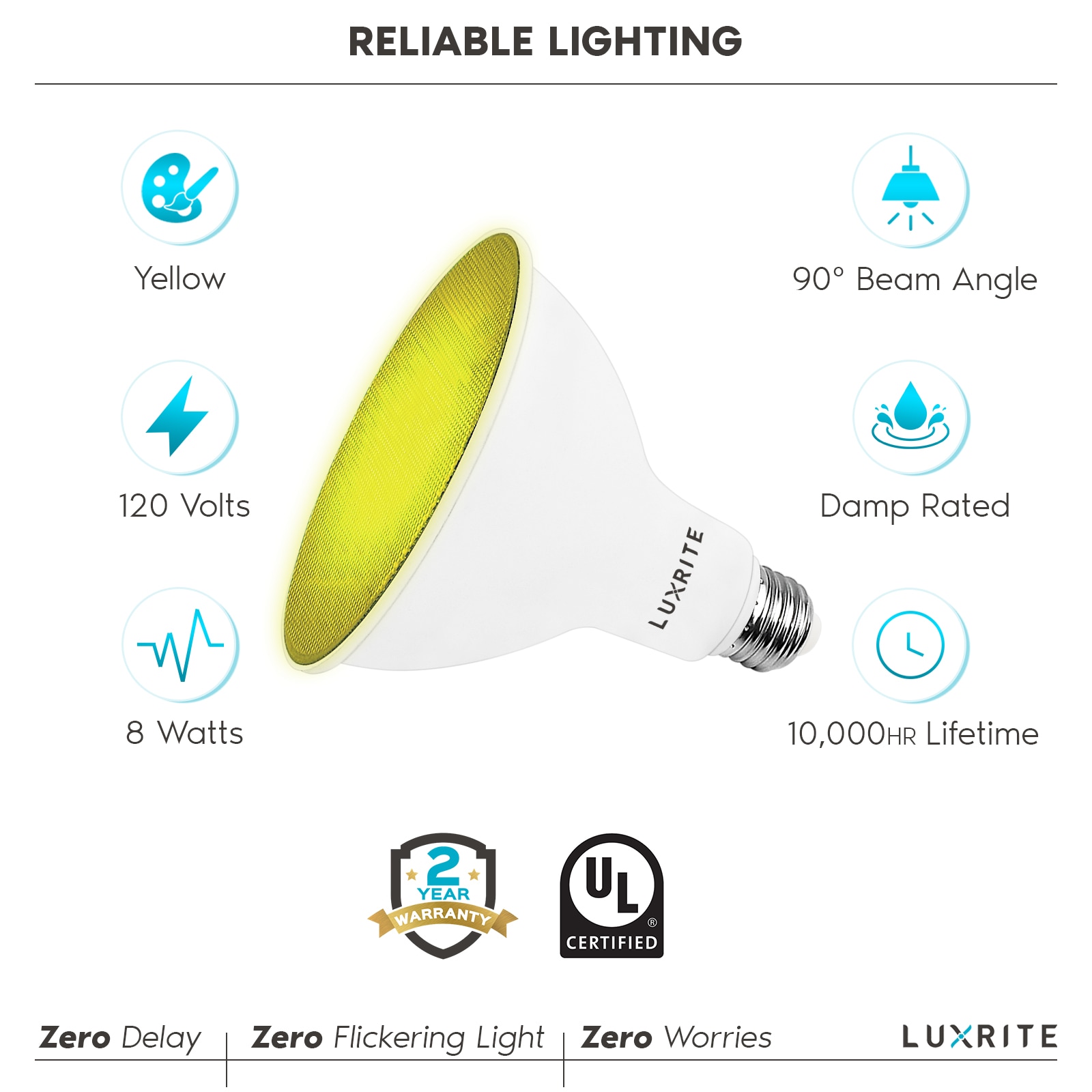 Luxrite LR31641-2PK Led-Flood-Spot-Light-Bulbs - View #5