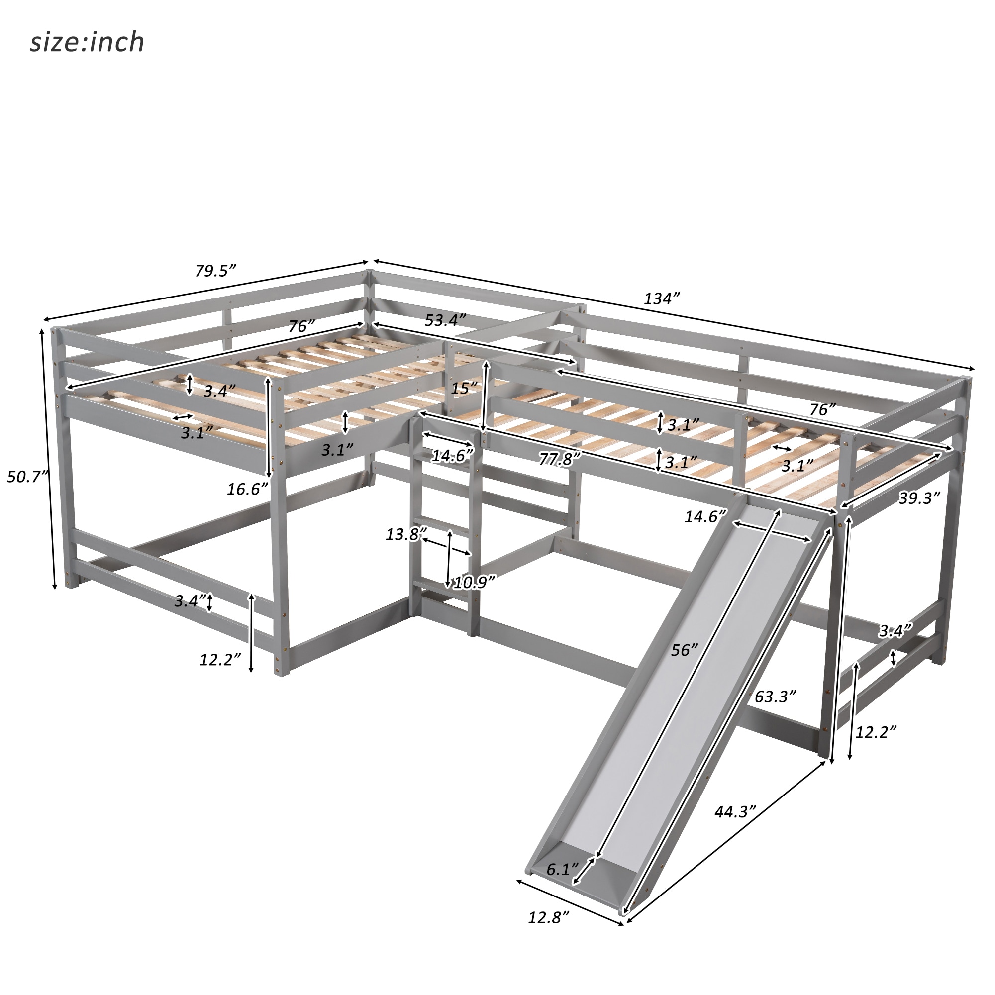 Qualler BEW0404E Bunk-Beds - View #9