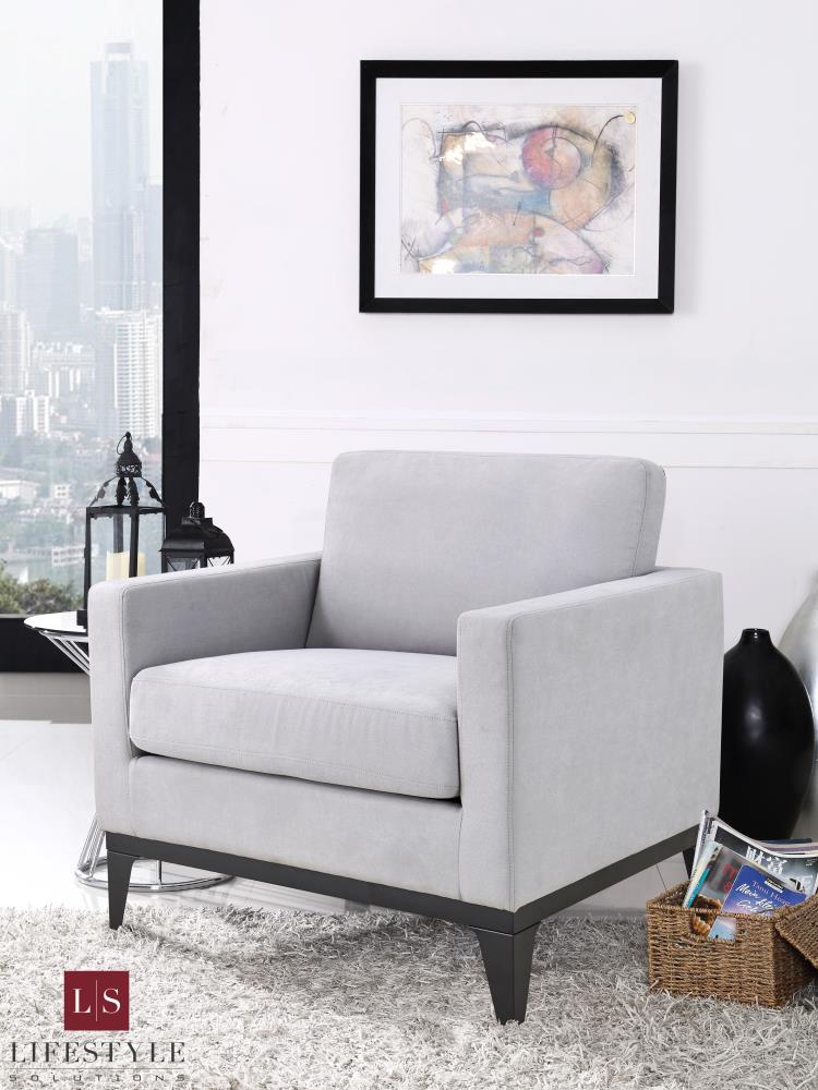 Lifestyle Solutions Casual Light Grey, Light Grey Chair