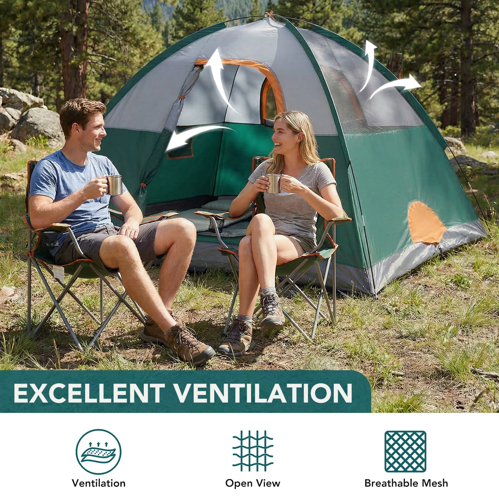 Sweetcrispy L-OC-ZPV13YD-4GN tents - View #3