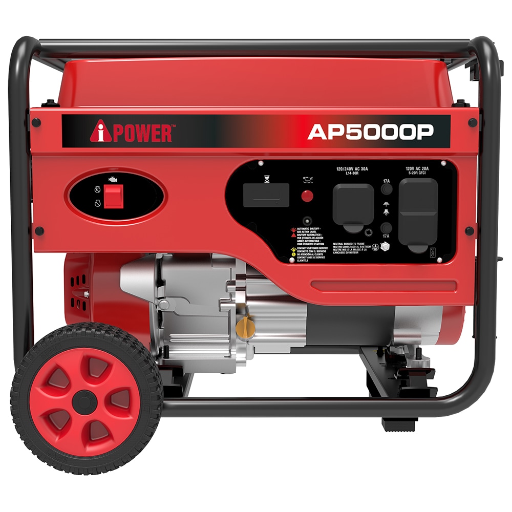 A-iPower A-ipower AP5000P 5000-Watt Generator with CO Sensor - Portable .