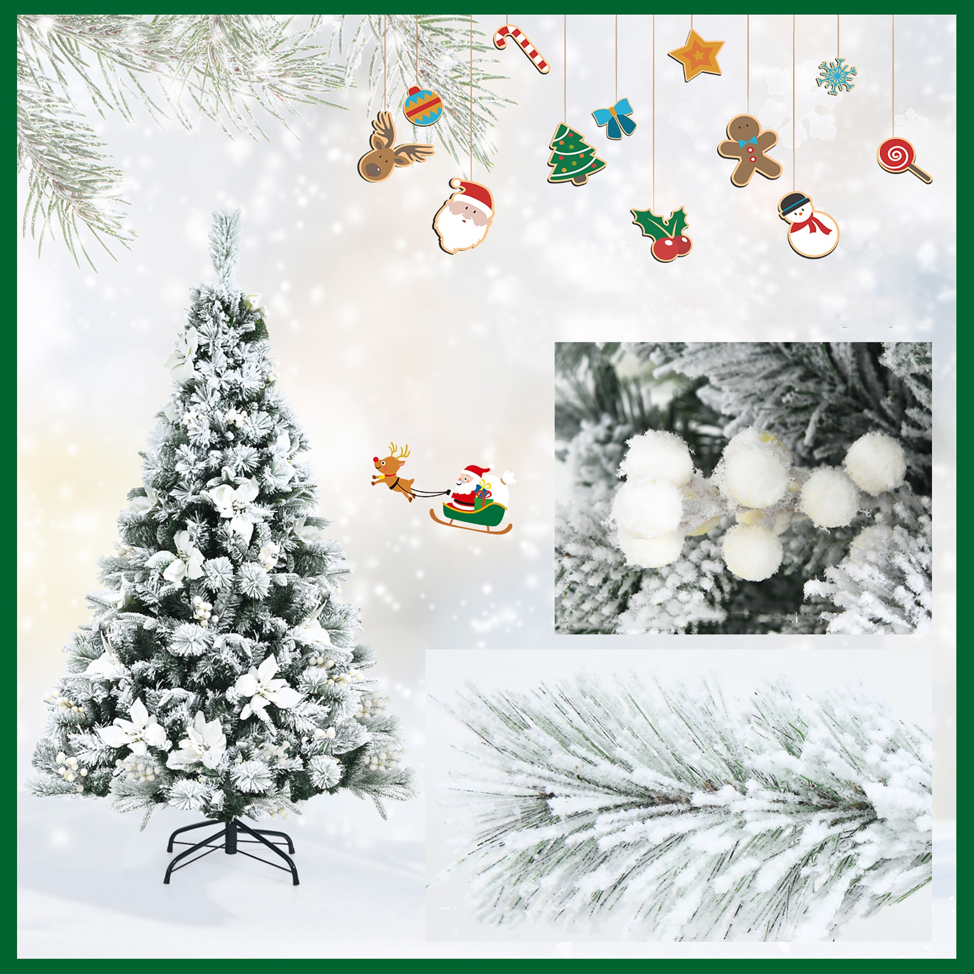 Costway CM23504 Artificial-Christmas-Trees - View #4