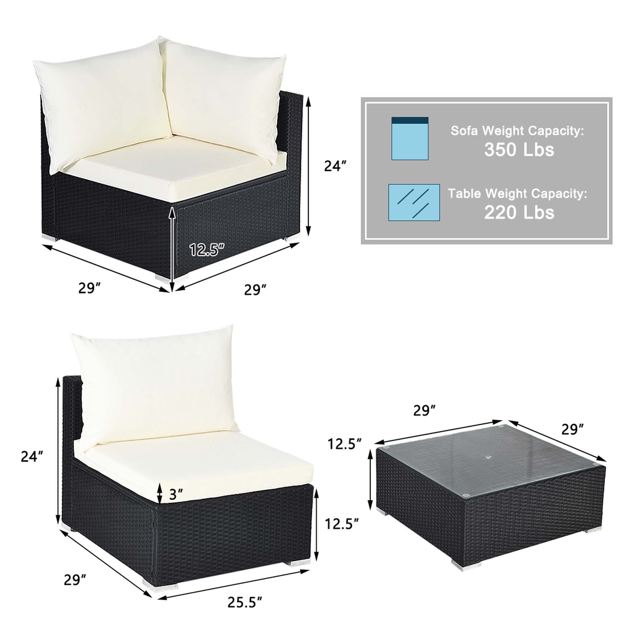 Costway HW70659WG+ Patio-Conversation-Sets - View #2