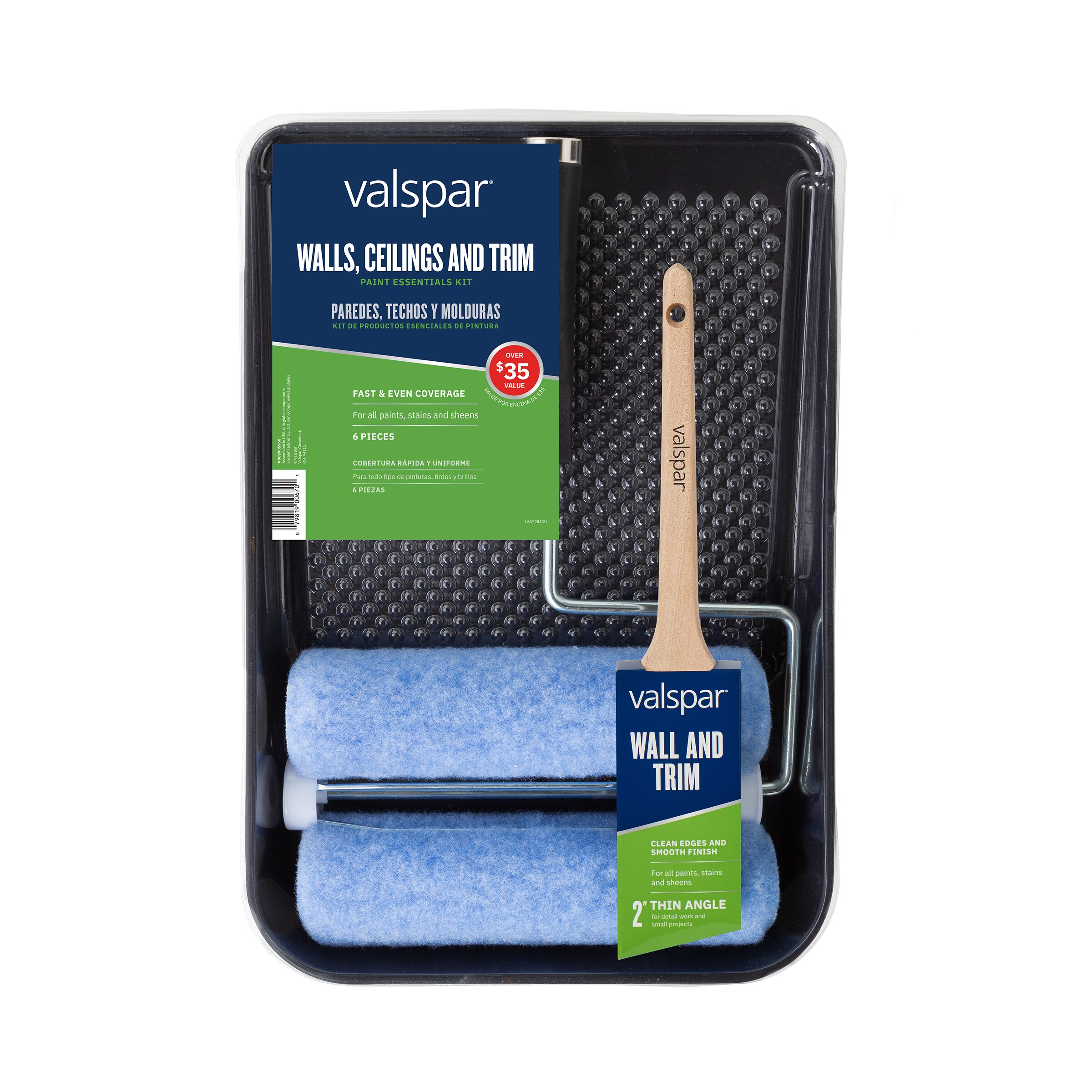 Valspar Walls, Ceilings and Trim 6-Piece Knit Paint Roller Kit