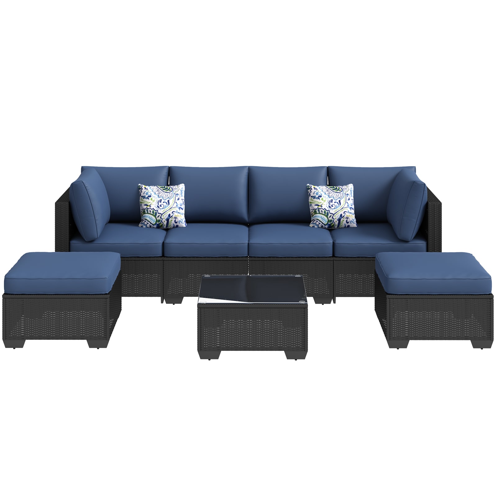 AECOJOY 16002BKDBU-9-LS02 Patio-Sofas-Daybeds - View #3