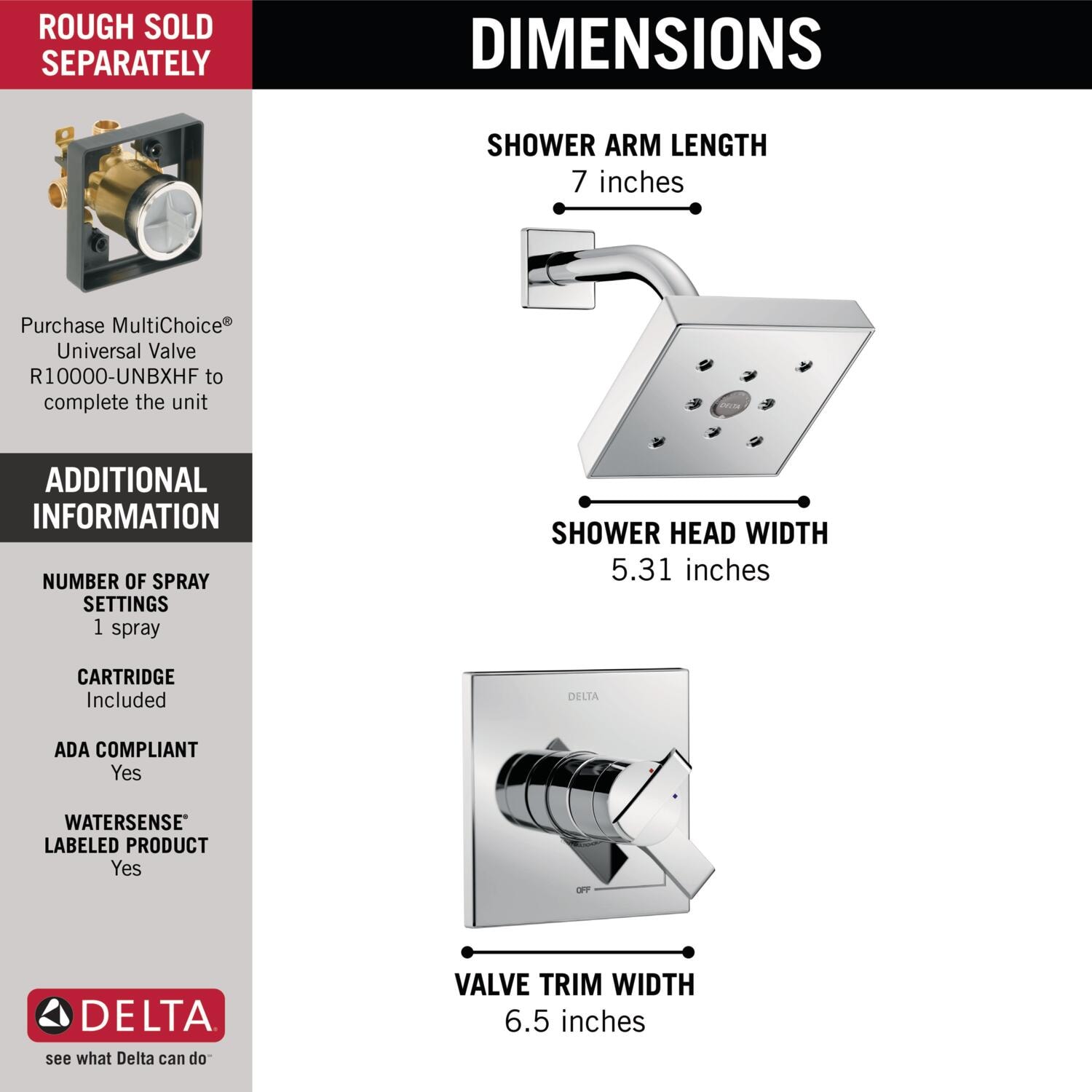 Delta T17267 Tub-Shower-Faucets - View #2