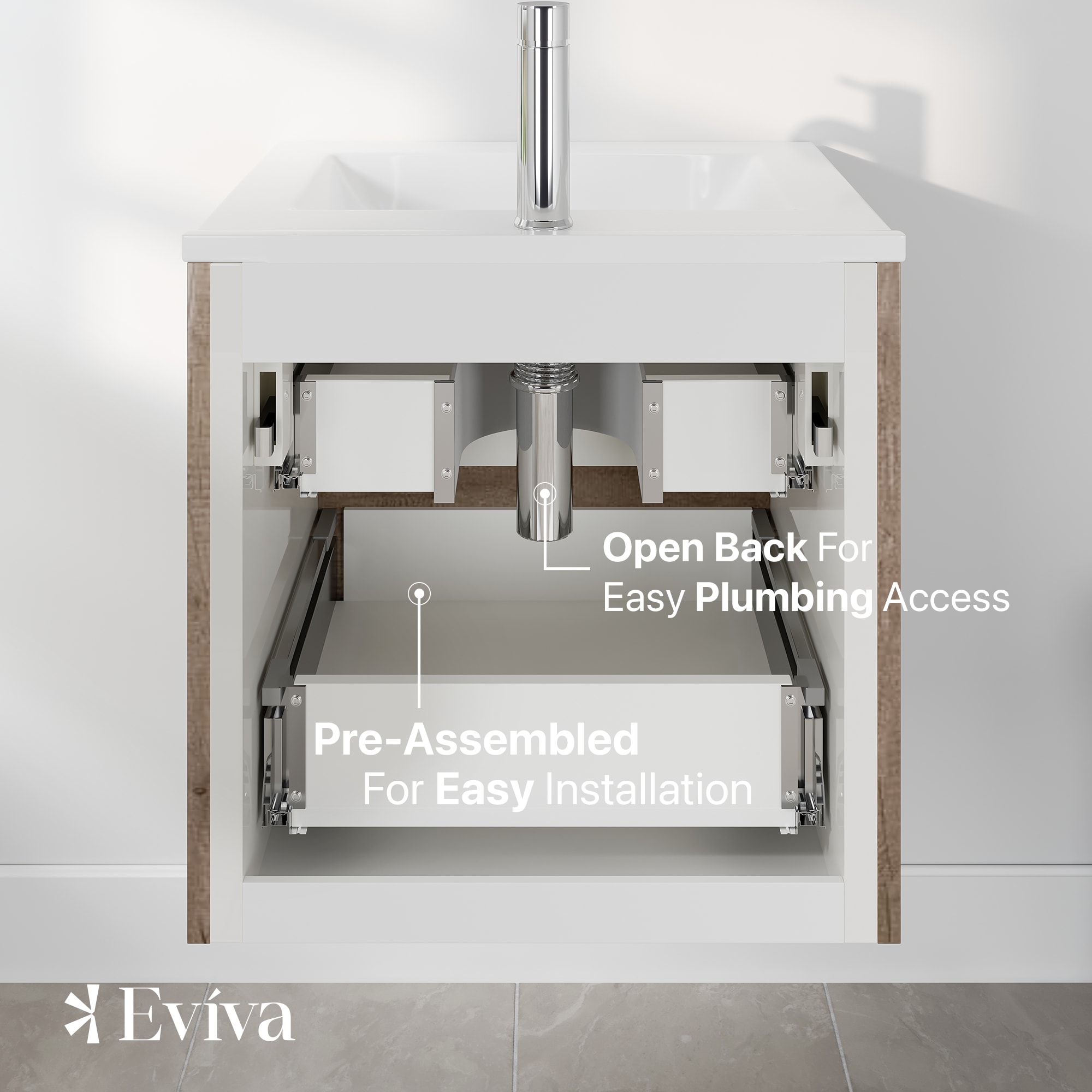 Eviva EVVN564-24GOK Bath-Vanity-Combo - View #9