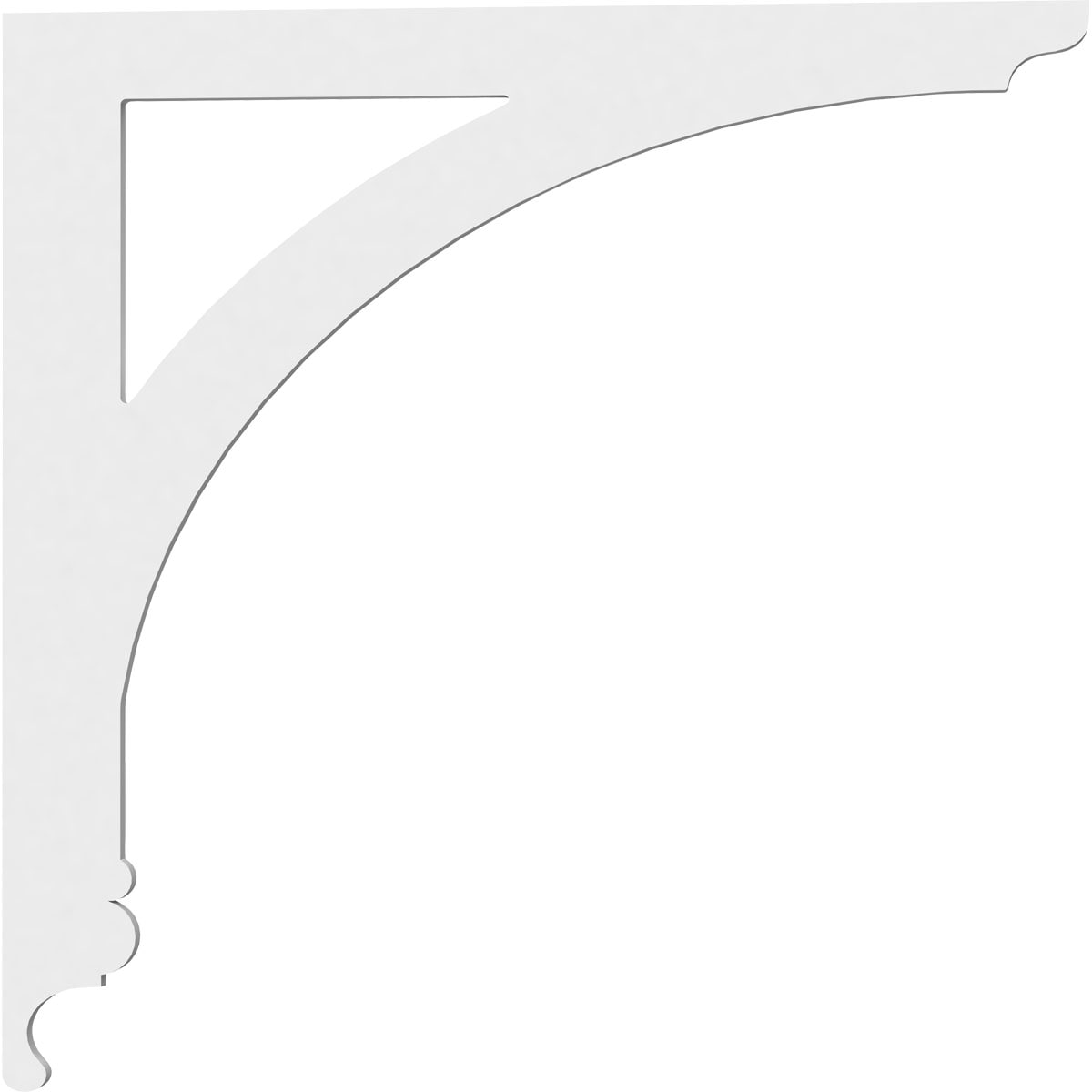 Ekena Millwork BKTP01X22X22LE Exterior-Brackets-Braces - View #3
