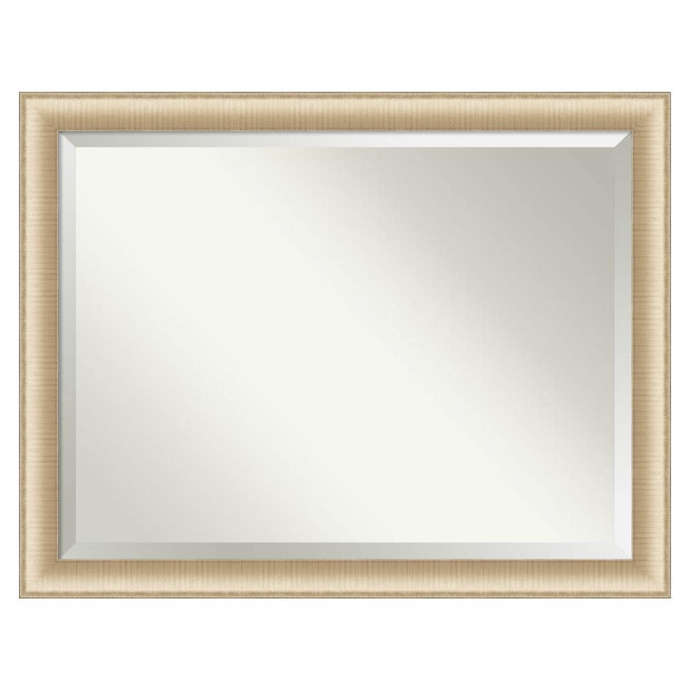 Amanti Art DSW4593668 Elegant 44.75-Inches x 34.75-Inches Framed Rectangle Bathroom Vanity Mirror ( Brushed Gold )
