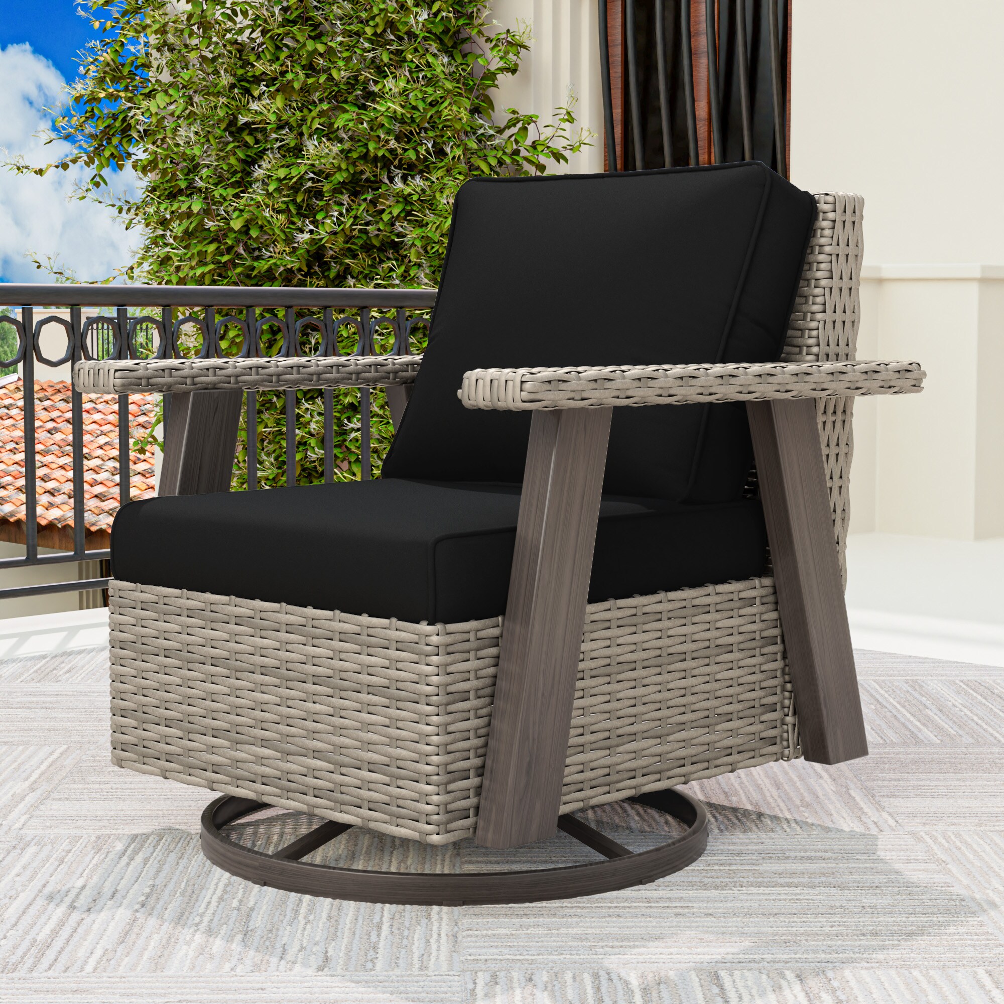 Gardenbee HGL-M48B-BLK Patio-Chairs - View #9