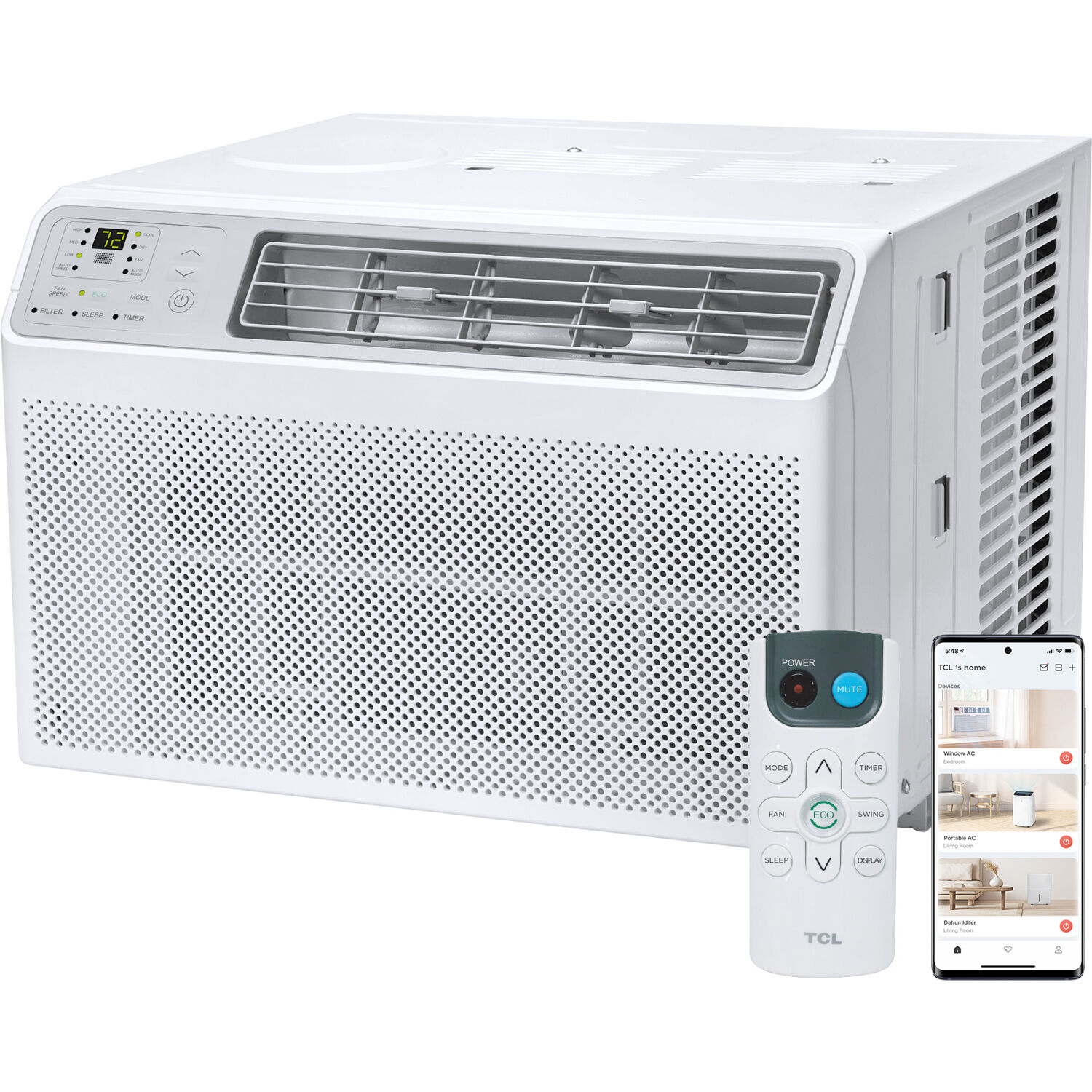 TCL H12W35W Large Room Window Air Conditioner , Remote Included ( 115-Volt , 12000-BTU )