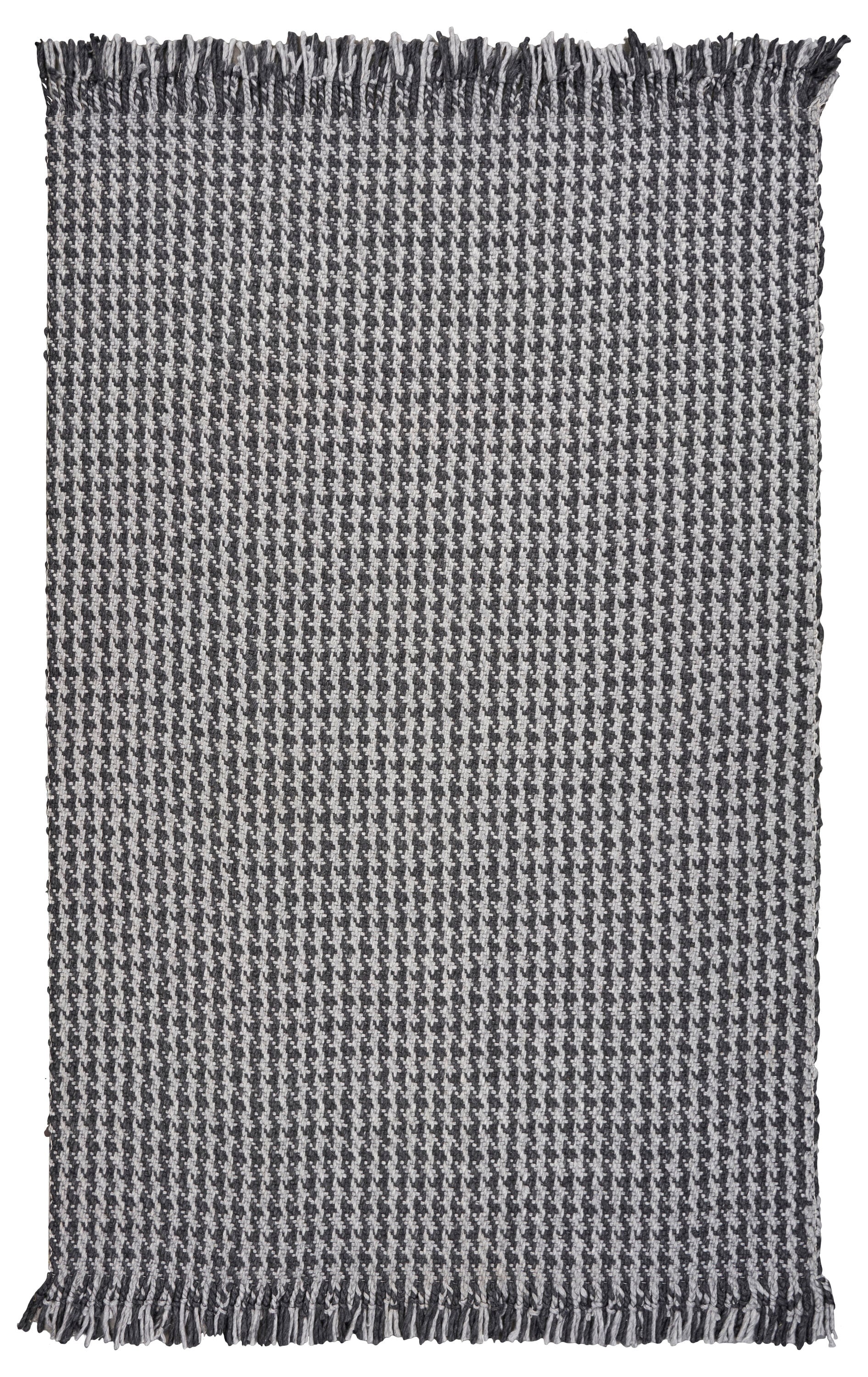 Everyday Woven EVE134133X53 3 x 5 (ft) Wool Dark Grey Rectangular Indoor Abstract Farmhouse/Cottage Area rug