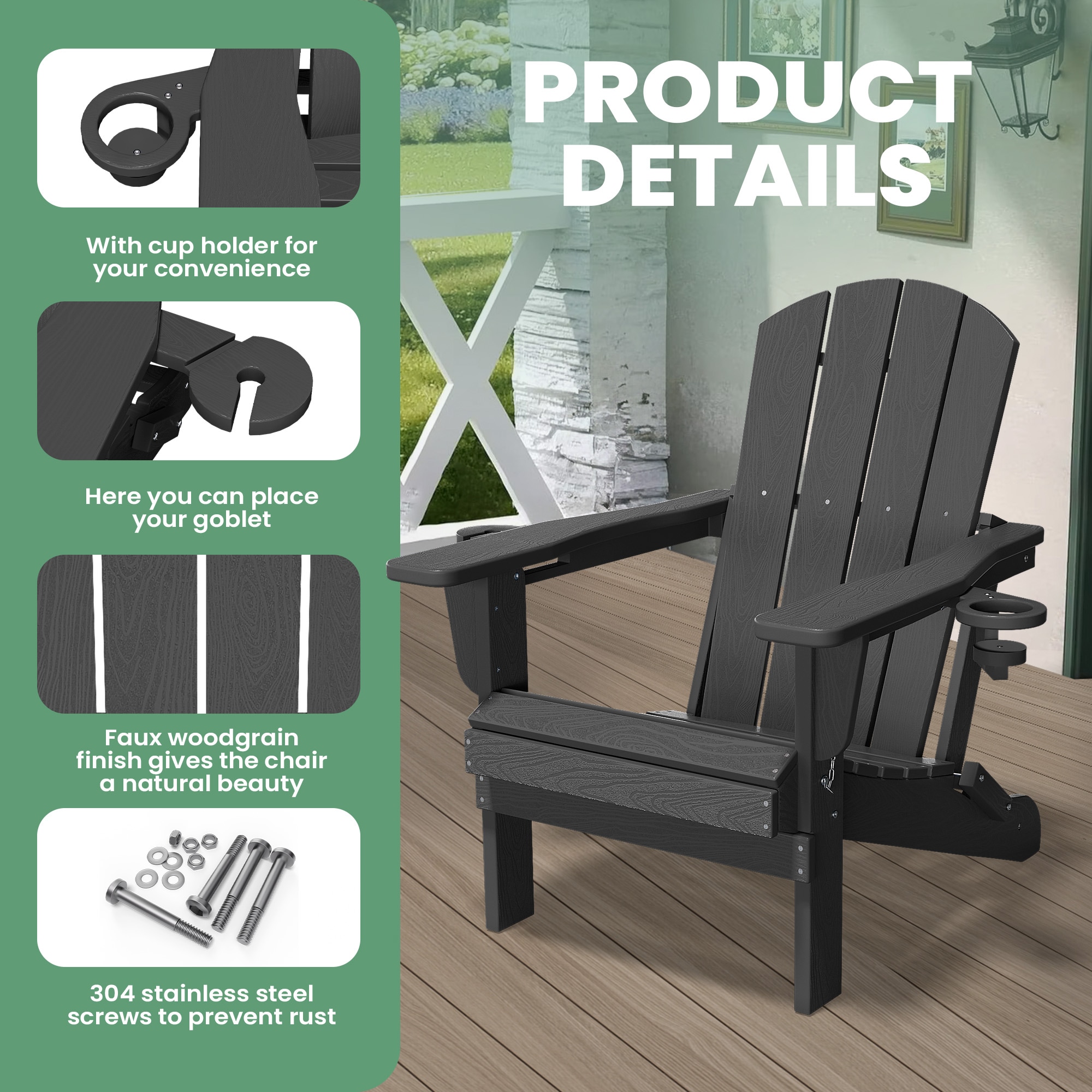 JEAREY ZDY-PE-GY Patio-Chairs - View #5