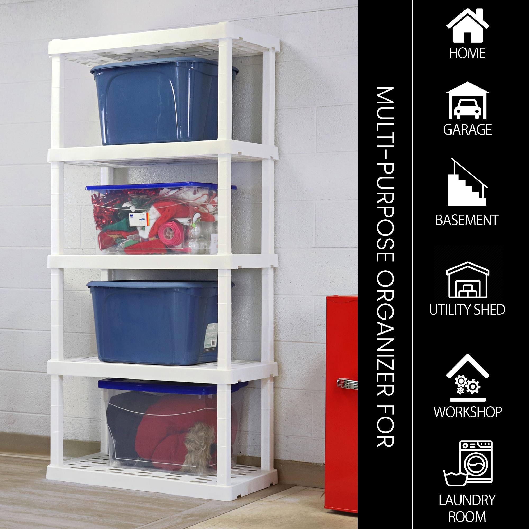 Oskar OK5S3518W Free-Standing-Shelving - View #4