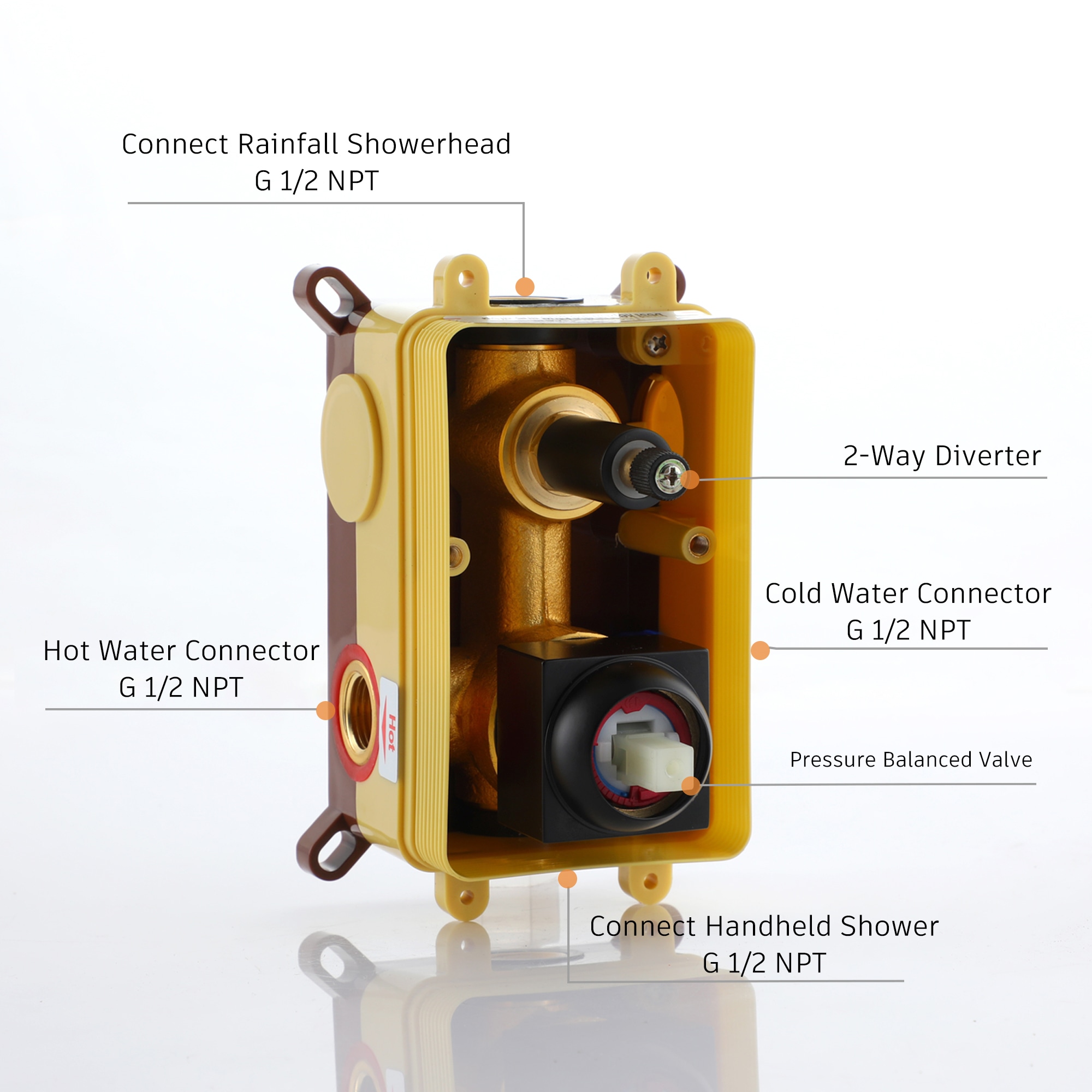 GZMR MR-EB-W-2-12-BN Showerhead-Bar-Panels - View #6
