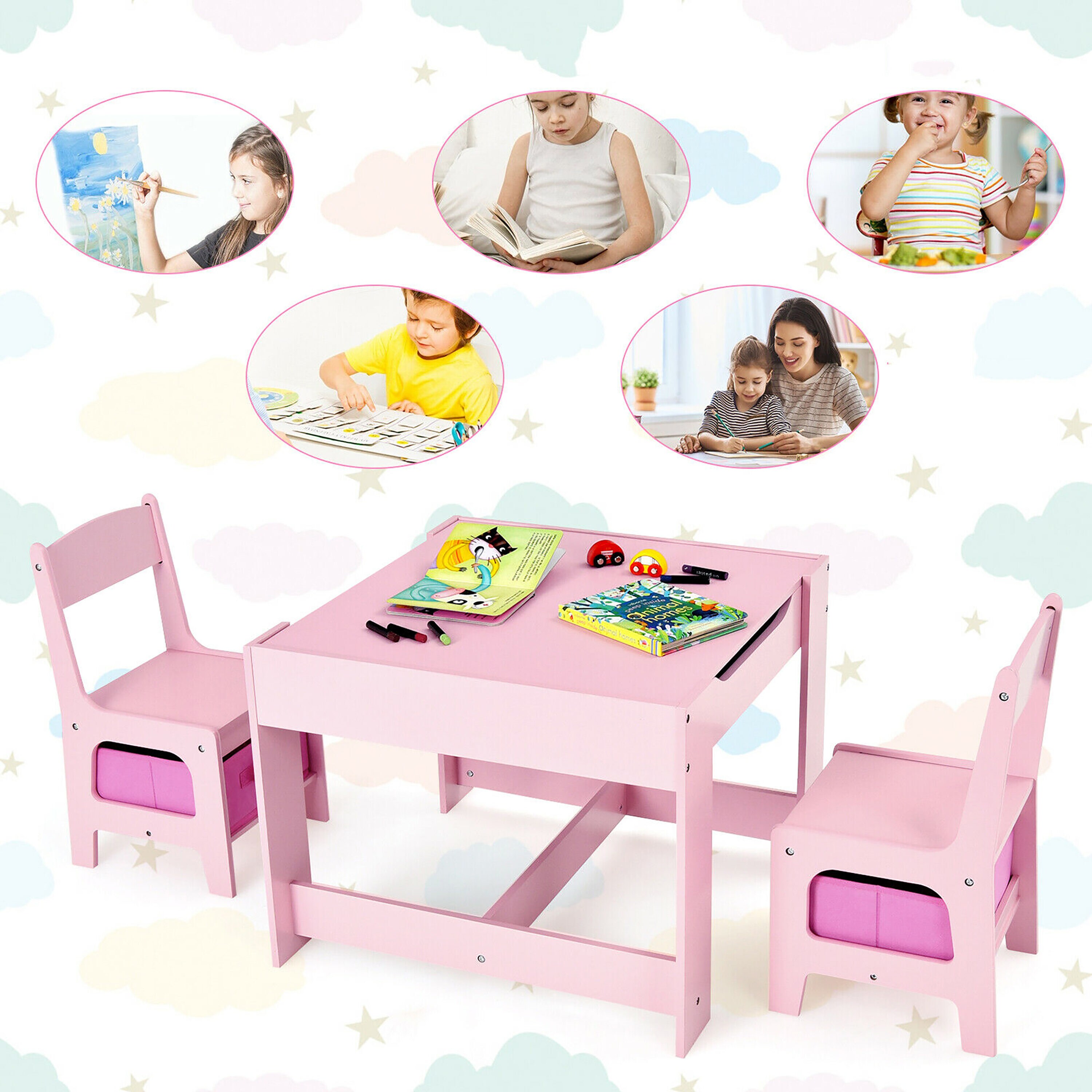 Goplus LWS00363 Kids-Play-Tables - View #2
