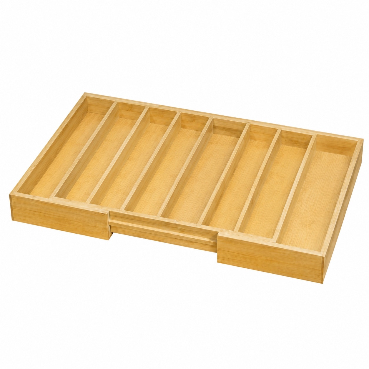 Aoibox  Expandable Bamboo Coffee Pod Drawer Organizer with Adjustable Dividers for 25 to 45 K Cup and Vertuo Capsules