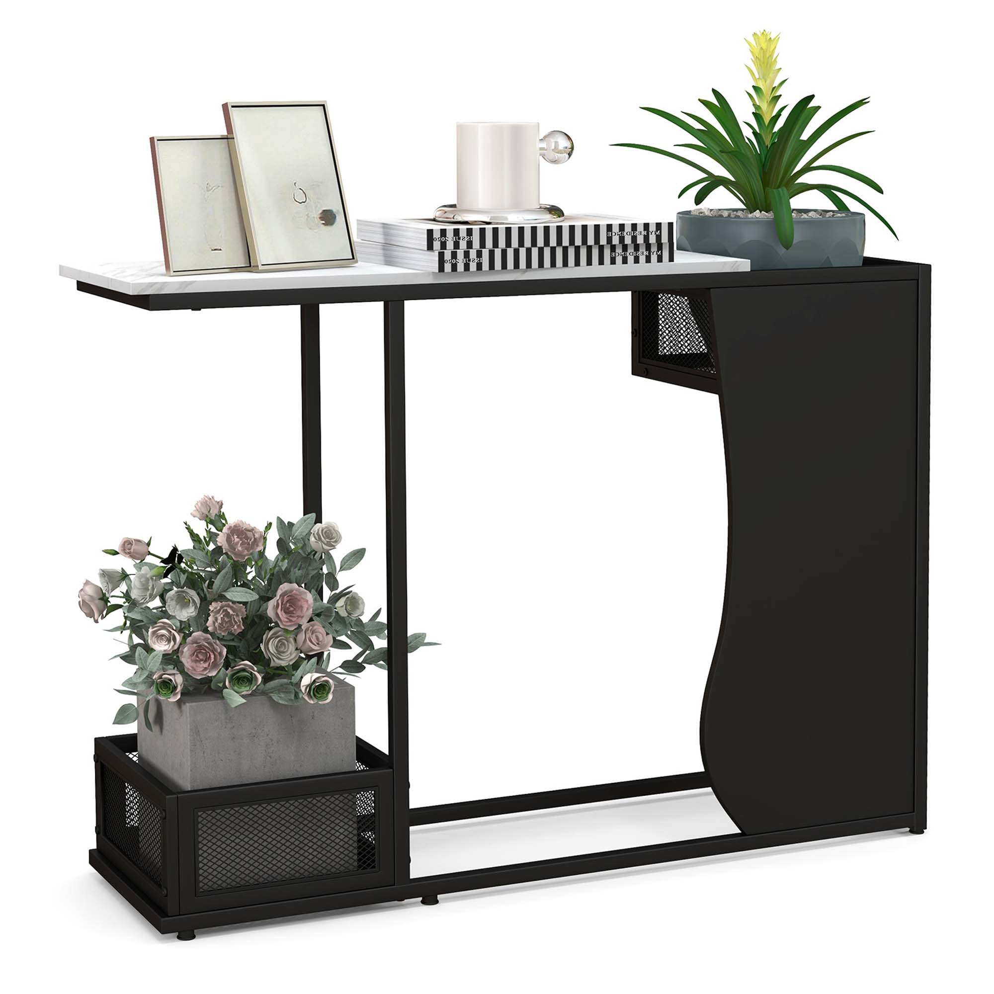 Costway SXL00171 Modern White Console table