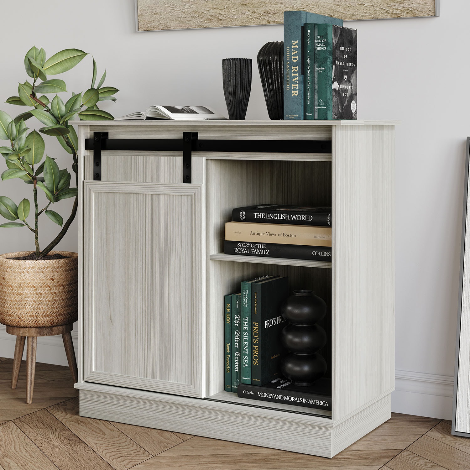 ChaletPosh C4005SB-LGY Contemporary/Modern Light Grey Sideboard