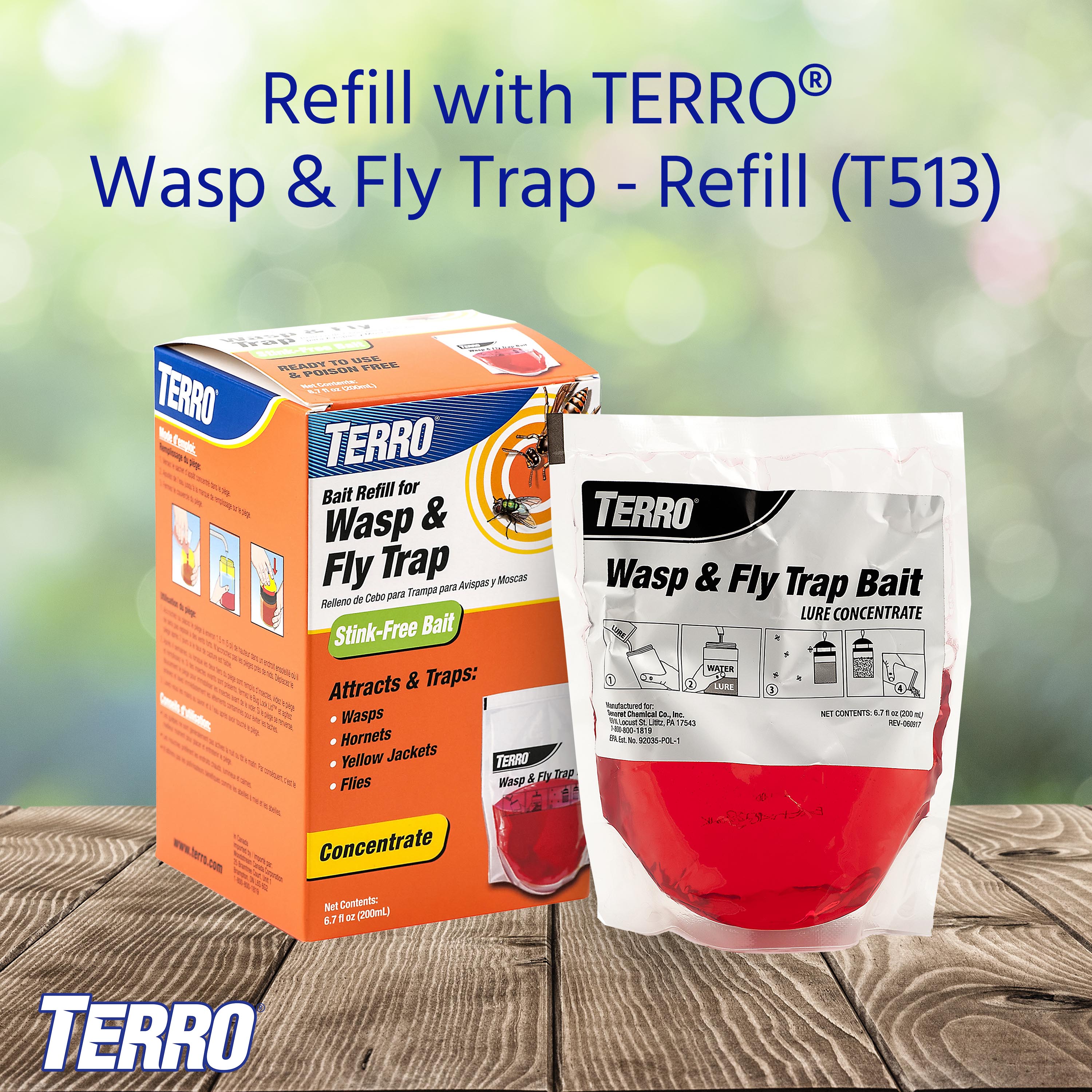Terro® Deluxe Wasp and Fly Trap Bait Refill — Green Acres Nursery &  Supply