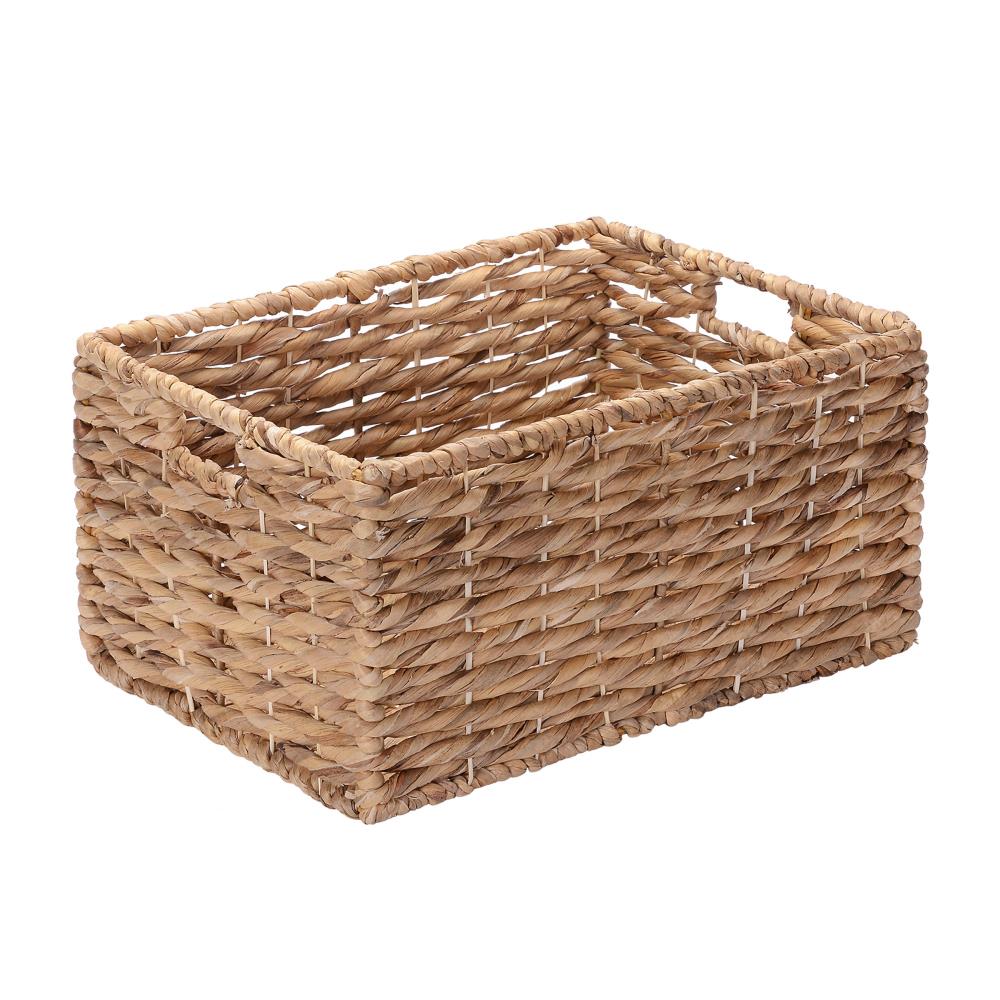 Hand Woven Storage Basket Laundry Hamper Home Garden Decor Organizer Box Bin 