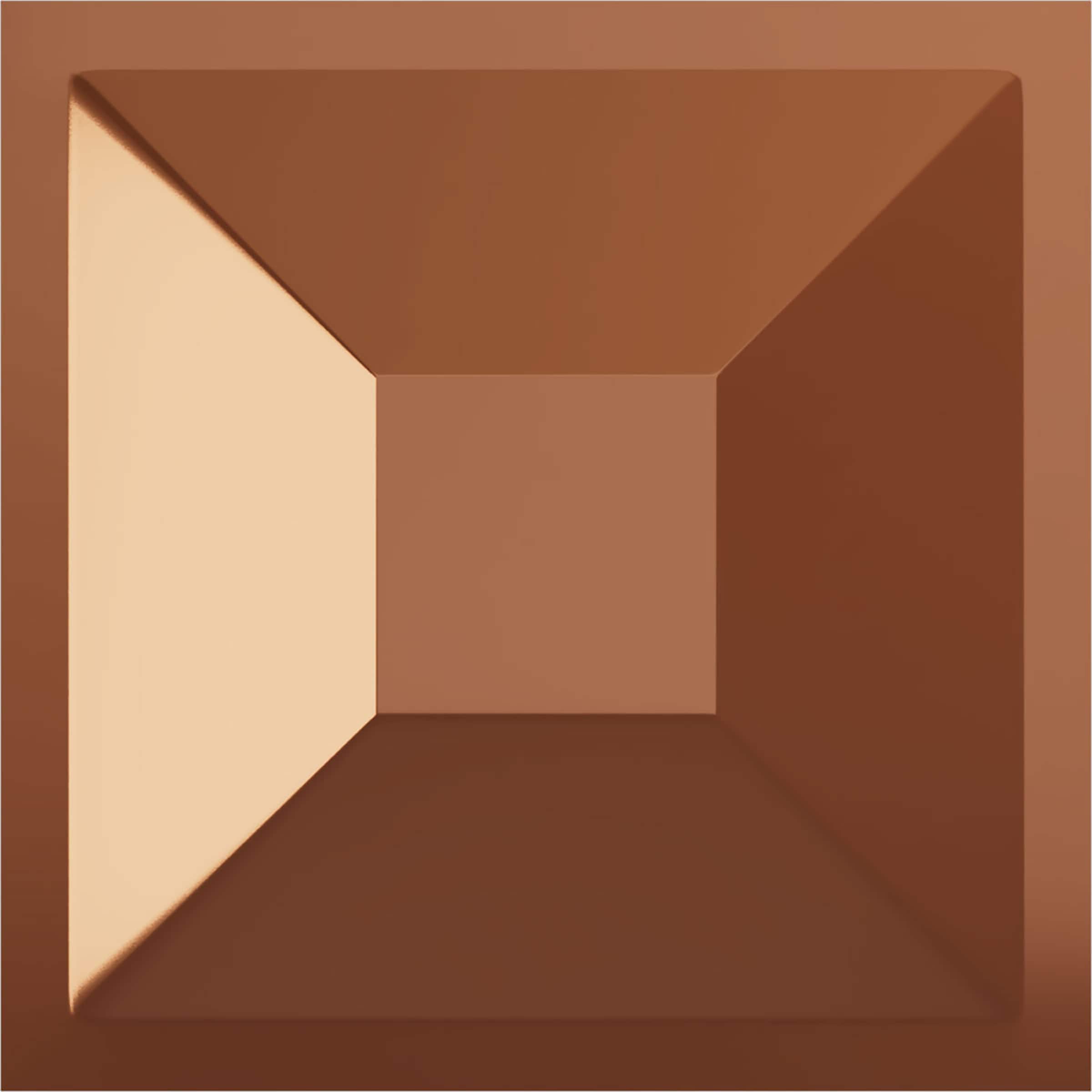 Ekena Millwork WP12X12DIBCO 11-7/8-in x 11-7/8-in Embossed Paintable/Stainable Copper PVC Wall Panel ( 0.98-sq ft )