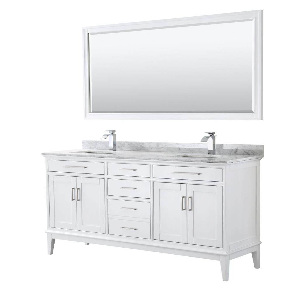 Wyndham Collection Margate 72-in Dark Gray Bathroom Vanity Cabinet