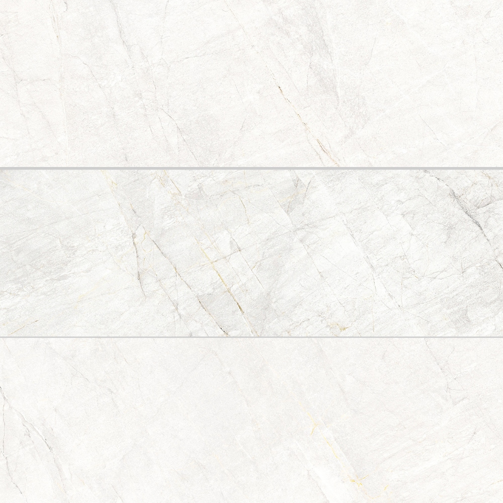 The Tile Life TSKYW1240WH Milos Sky White 12-in x 40-in Glossy Ceramic Marble Look Wall Tile (17-sq. ft/ Carton)