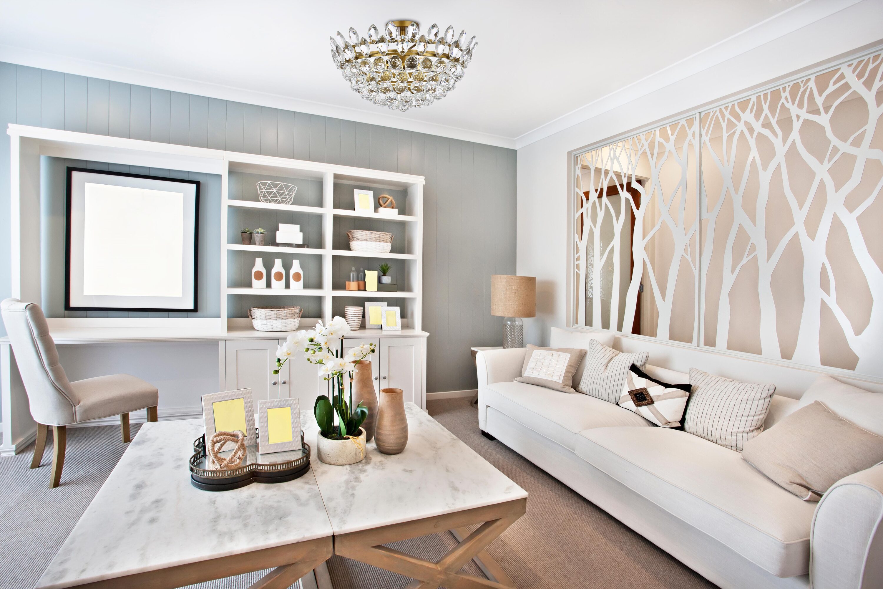 Emilia Brass and Crystal 5-Light Flush Mount