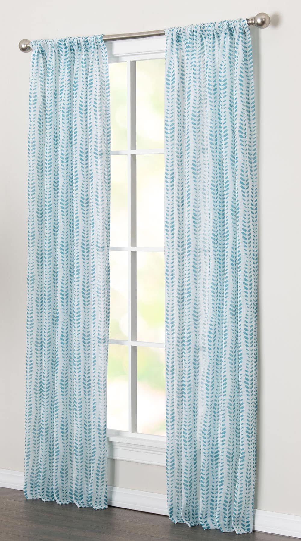 threshold curtains teal