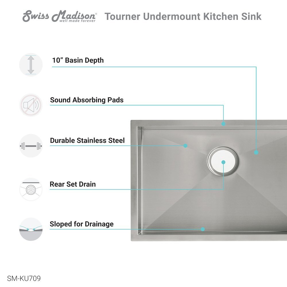 Swiss Madison SM-5-KU709 Kitchen-Sinks - View #2