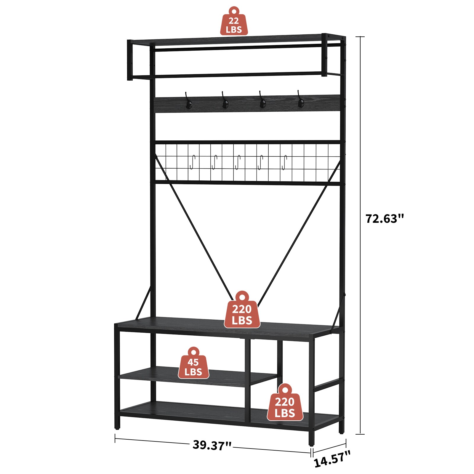 GarveeLife BVO-J8GDVVURQ1T Garment-Racks - View #6