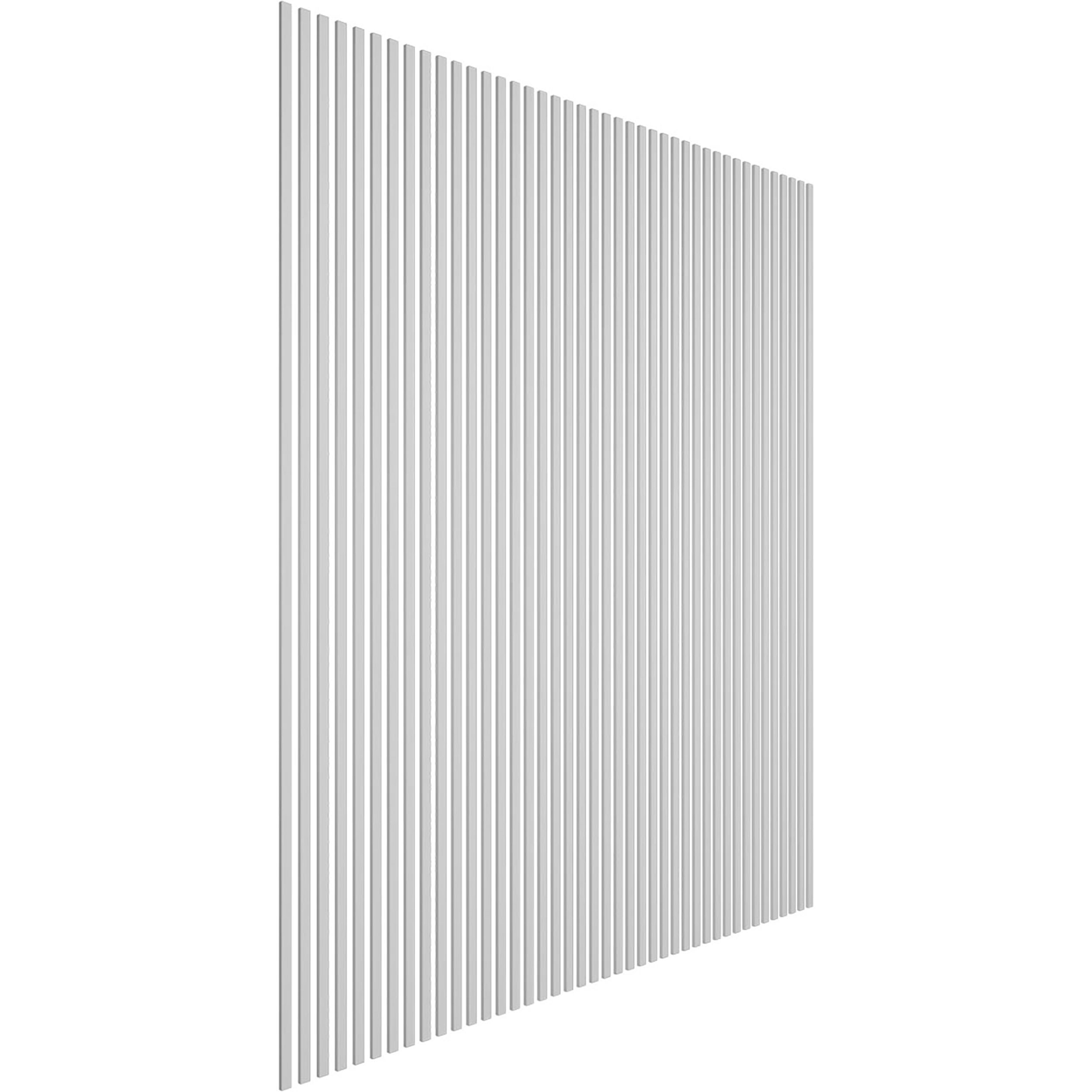 Ekena Millwork 1 In X 94 In Smooth White Pvc Wall Panel 42 Pack In The Wall Panels Department