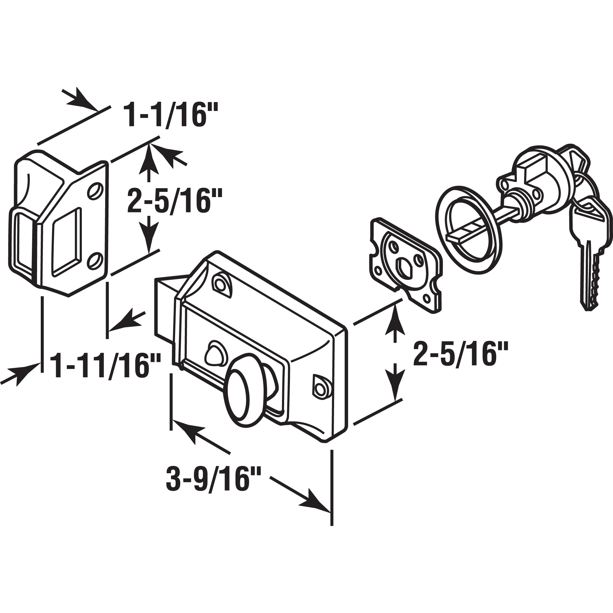 Prime-Line U 10516 Door-Deadbolts - View #2
