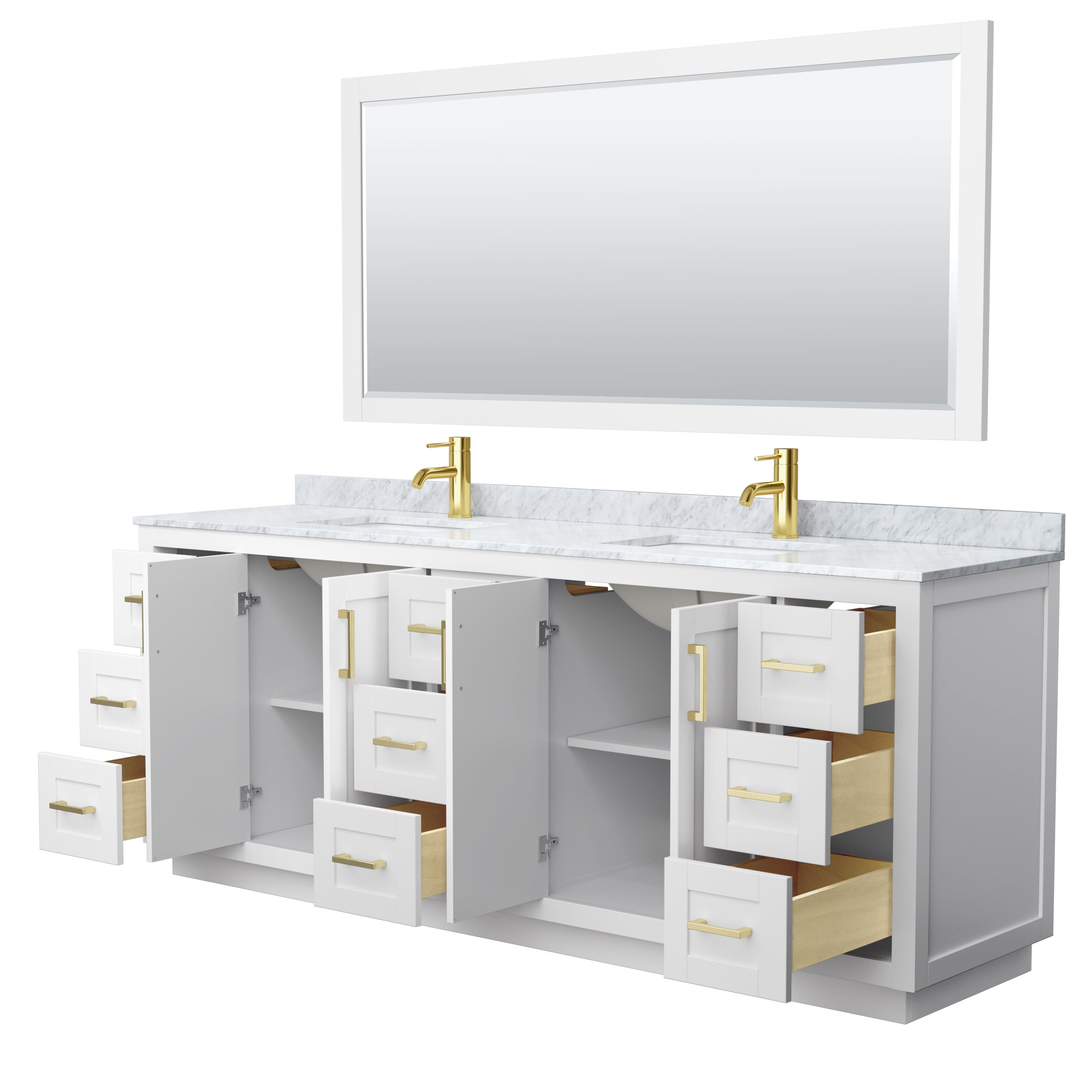 Wyndham Collection WCF292984DWGCMUNSM70 Bath-Vanity-Combo - View #3